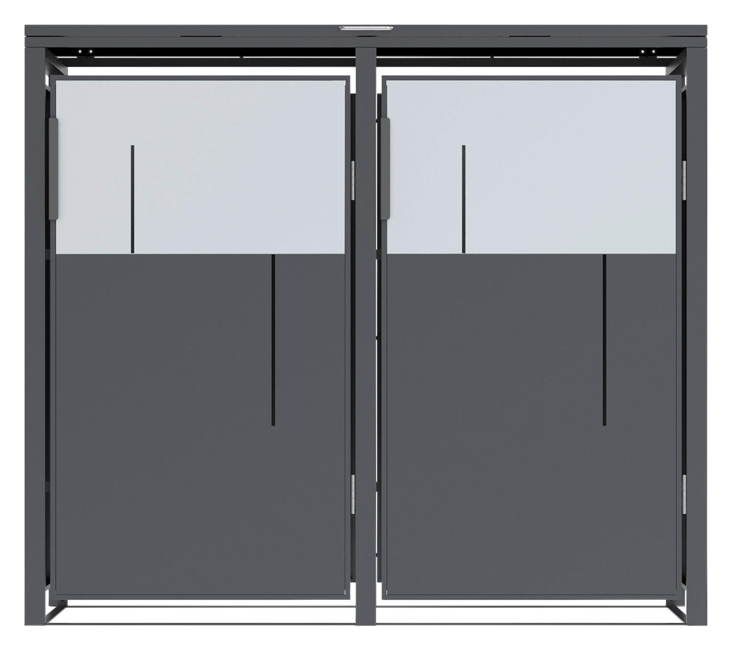 Westmann Mülltonnenbox Tonus anthrazit B/H/L: ca. 132x116x80 cm