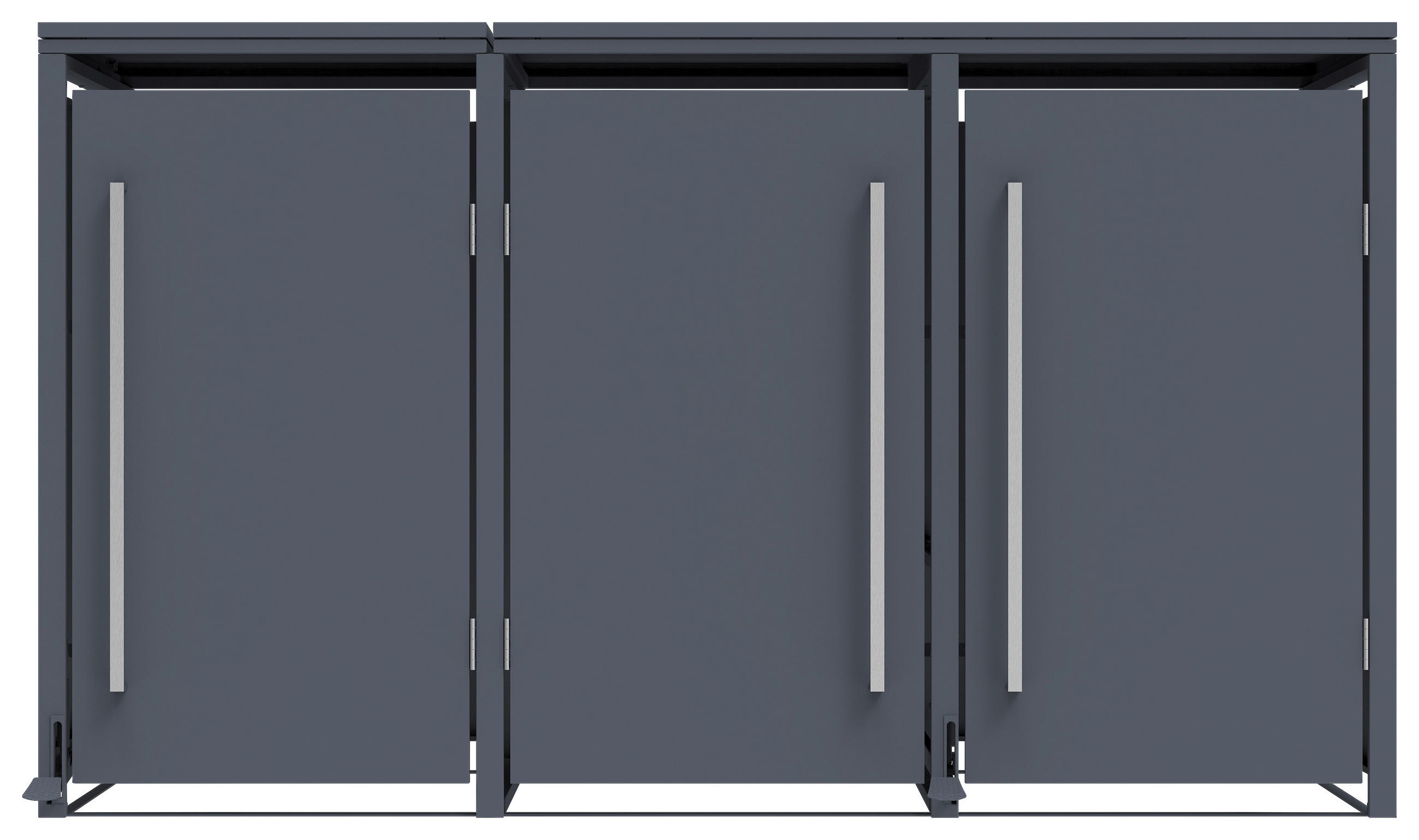 Westmann Mülltonnenbox Pedura anthrazit B/H/L: ca. 199x116x80 cm