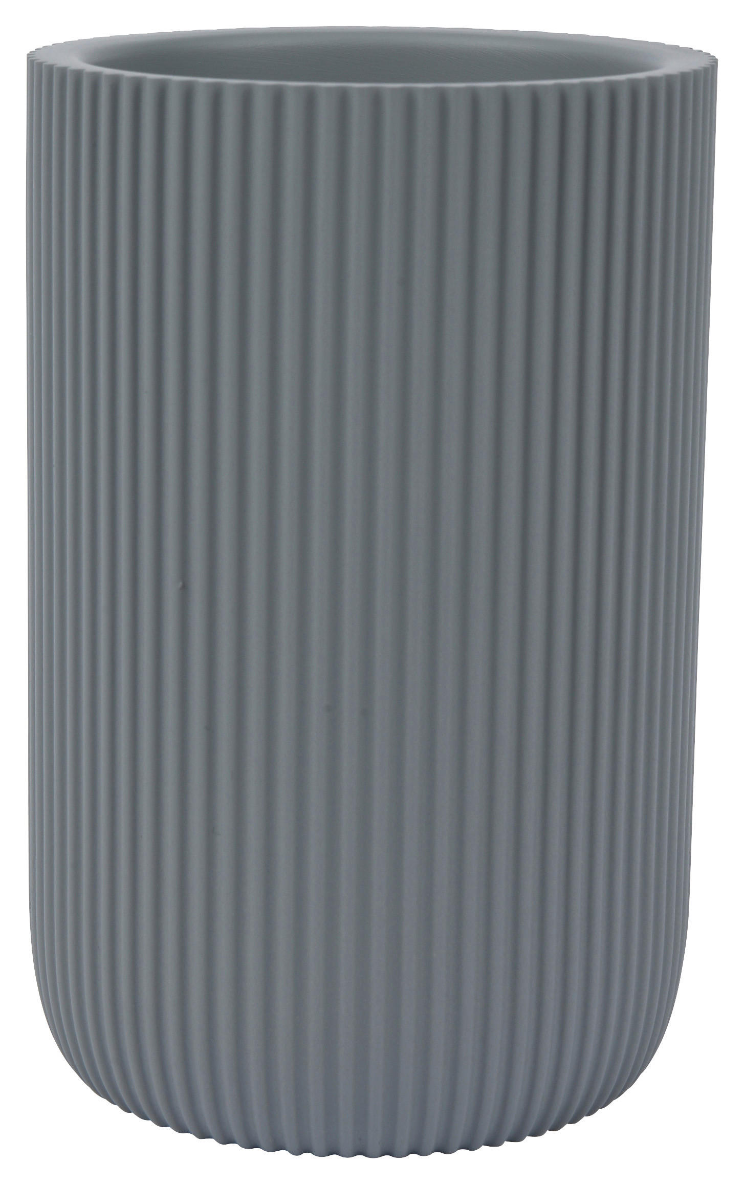 Zahnputzbecher Samos grau Polyresin