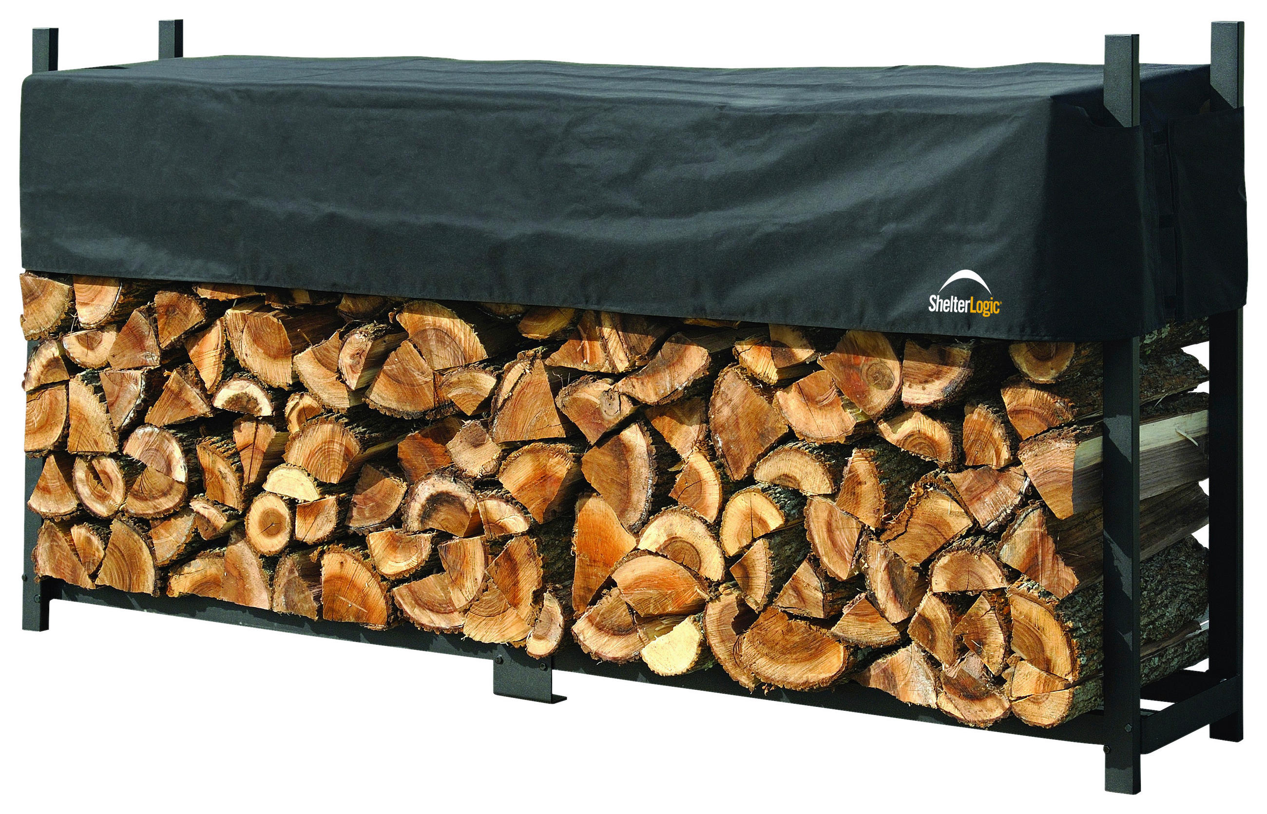 ShelterLogic Kaminholzregal schwarz B/H/T: ca. 240x119x36 cm