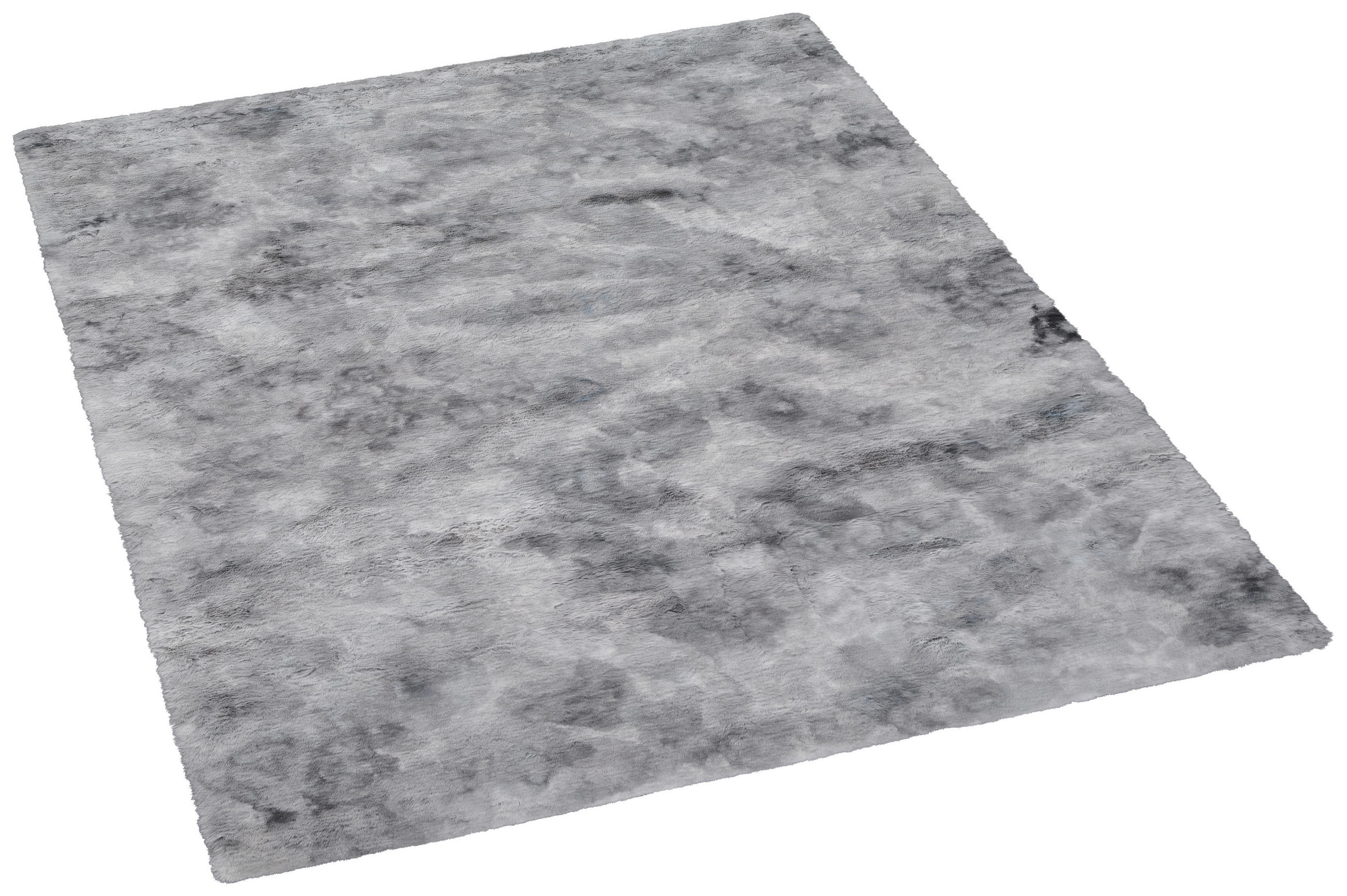 Thumbnail - Fellimitat Moyo Batik grau B/L: ca. 160x230 cm