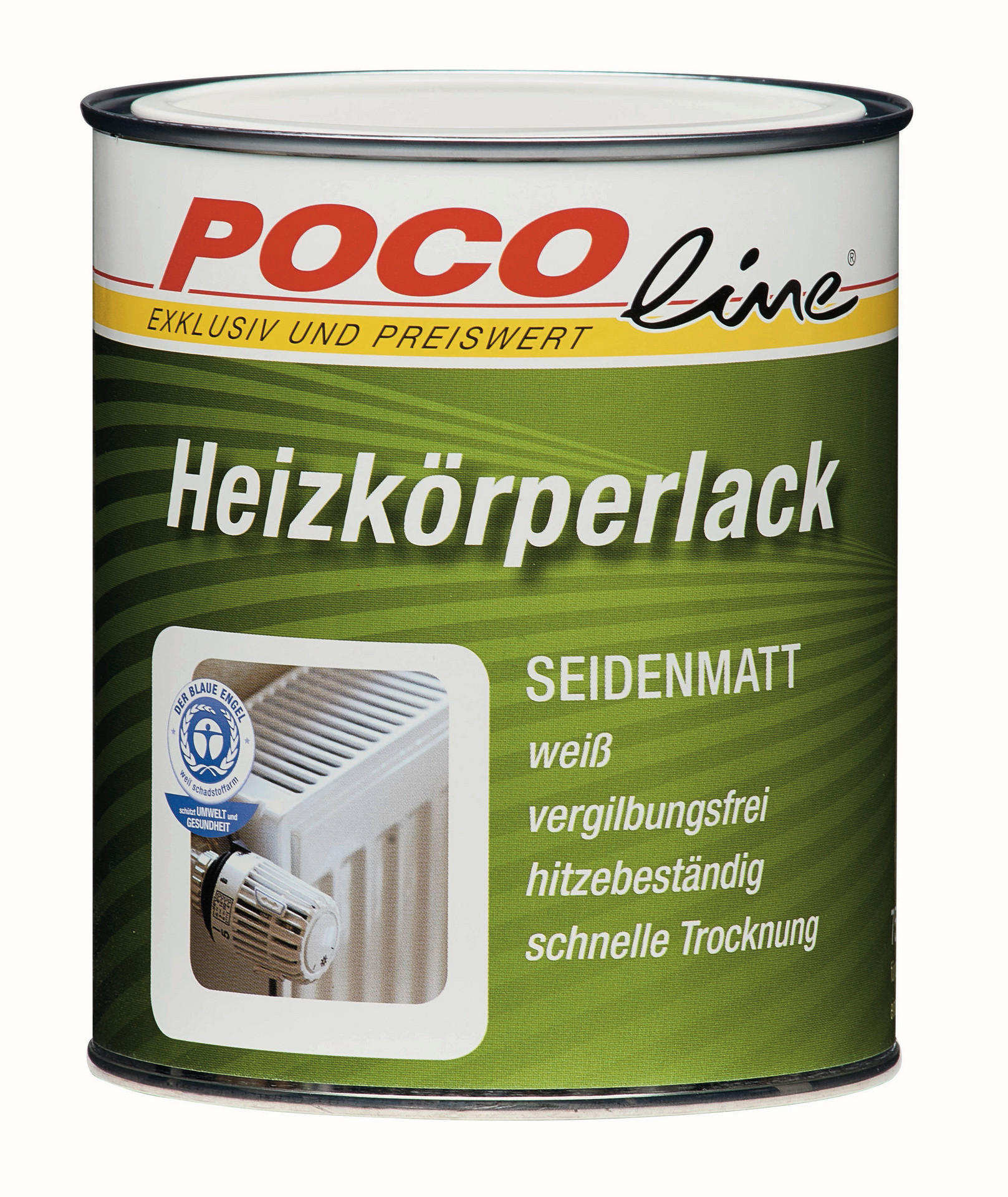 POCOline Acryl Heizkörperlack weiß seidenmatt ca. 0,75 l