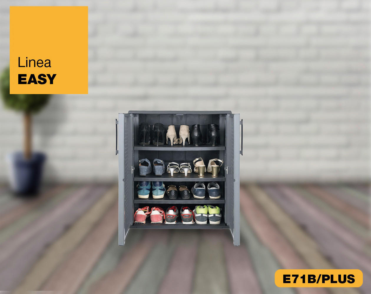 Thumbnail - ArtPlast Kunststoffschrank Plus B/H/L: ca. 37x84x67 cm