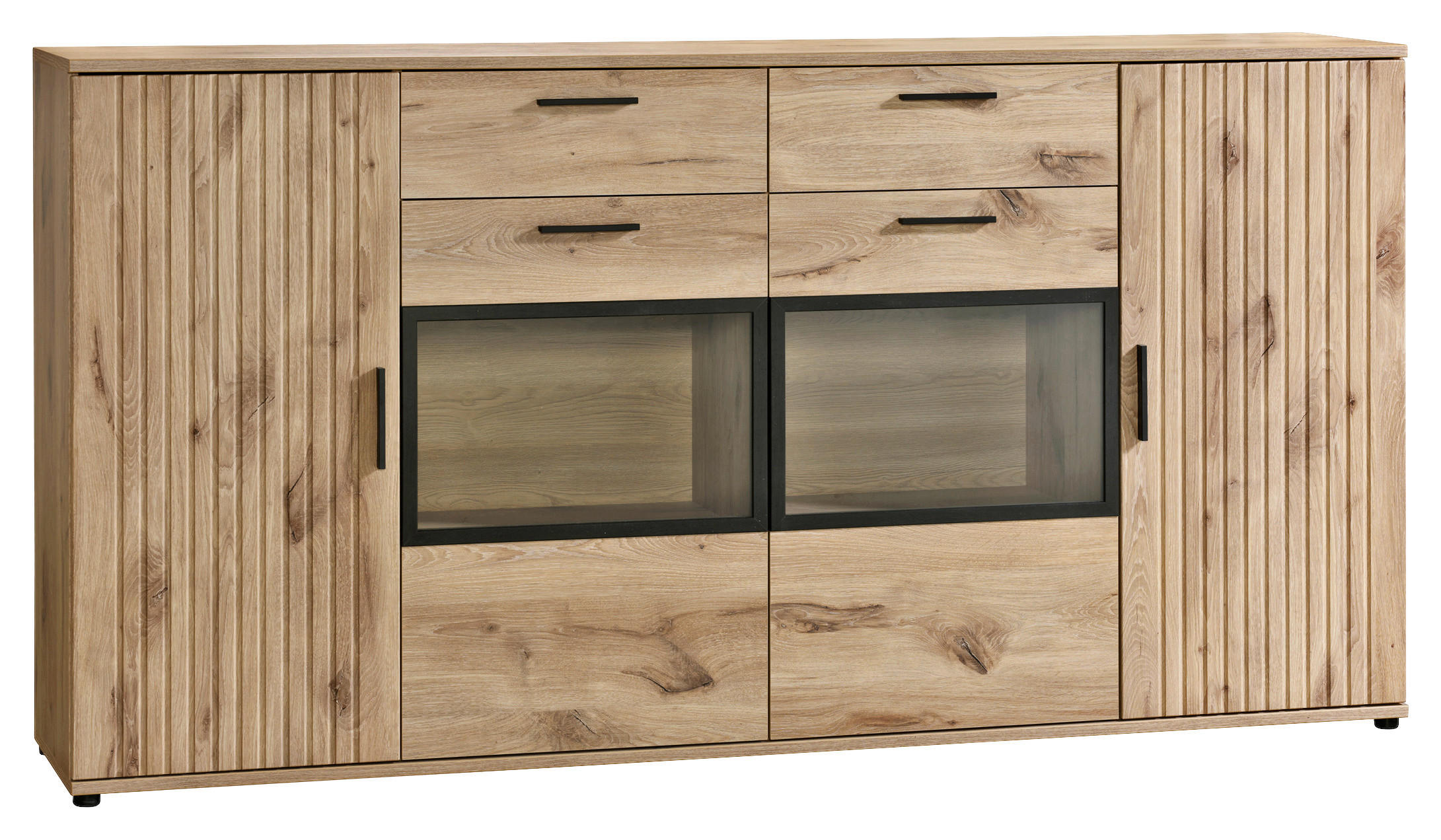 Thumbnail - Sideboard Turin Eiche Viking Nachbildung B/H/T: ca. 205x109x40 cm