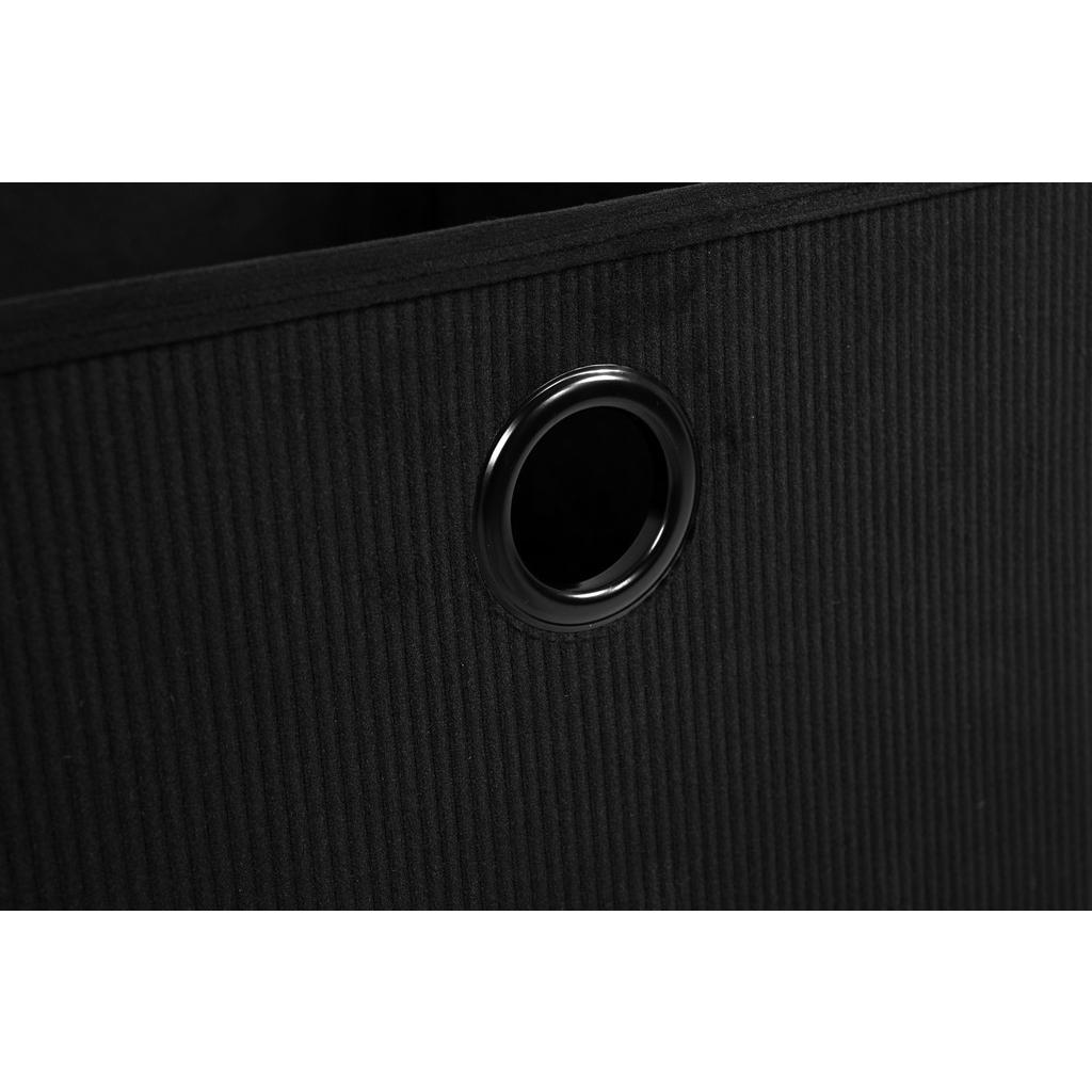 Thumbnail - Stoffbox schwarz B/H/T: ca. 32x32x32 cm