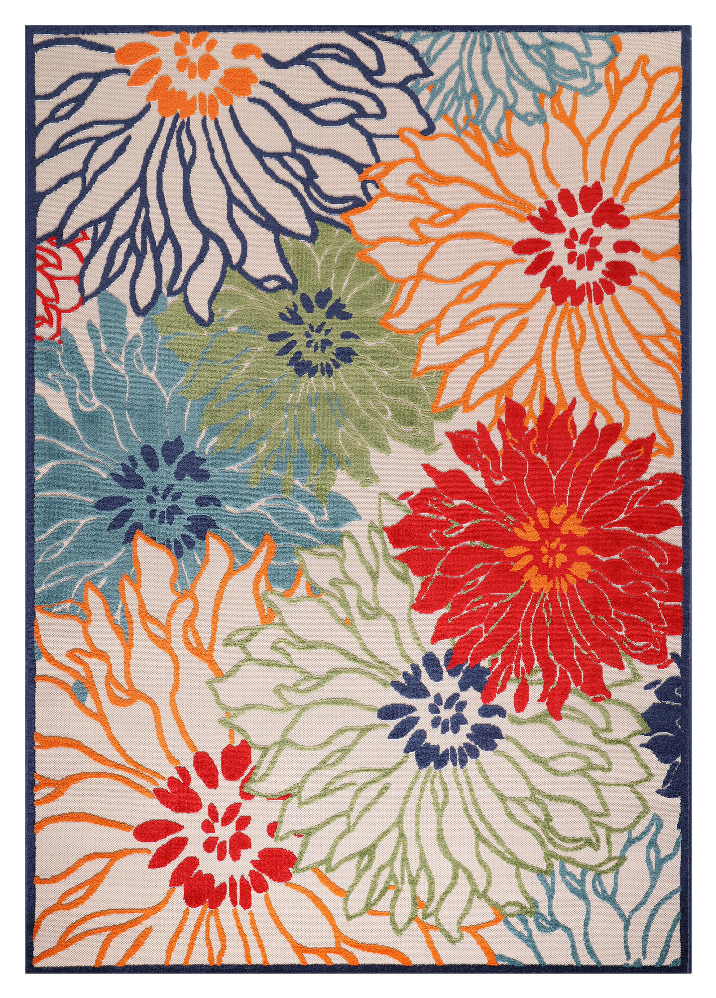 Sanat Outdoorteppich FLORAL bunt B/L: ca. 240x330 cm