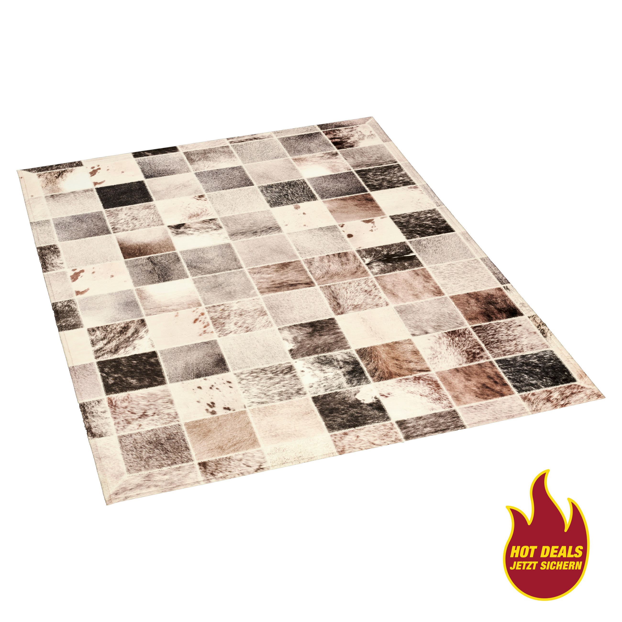 Fellimitat Maverick beige B/L: ca. 120x170 cm