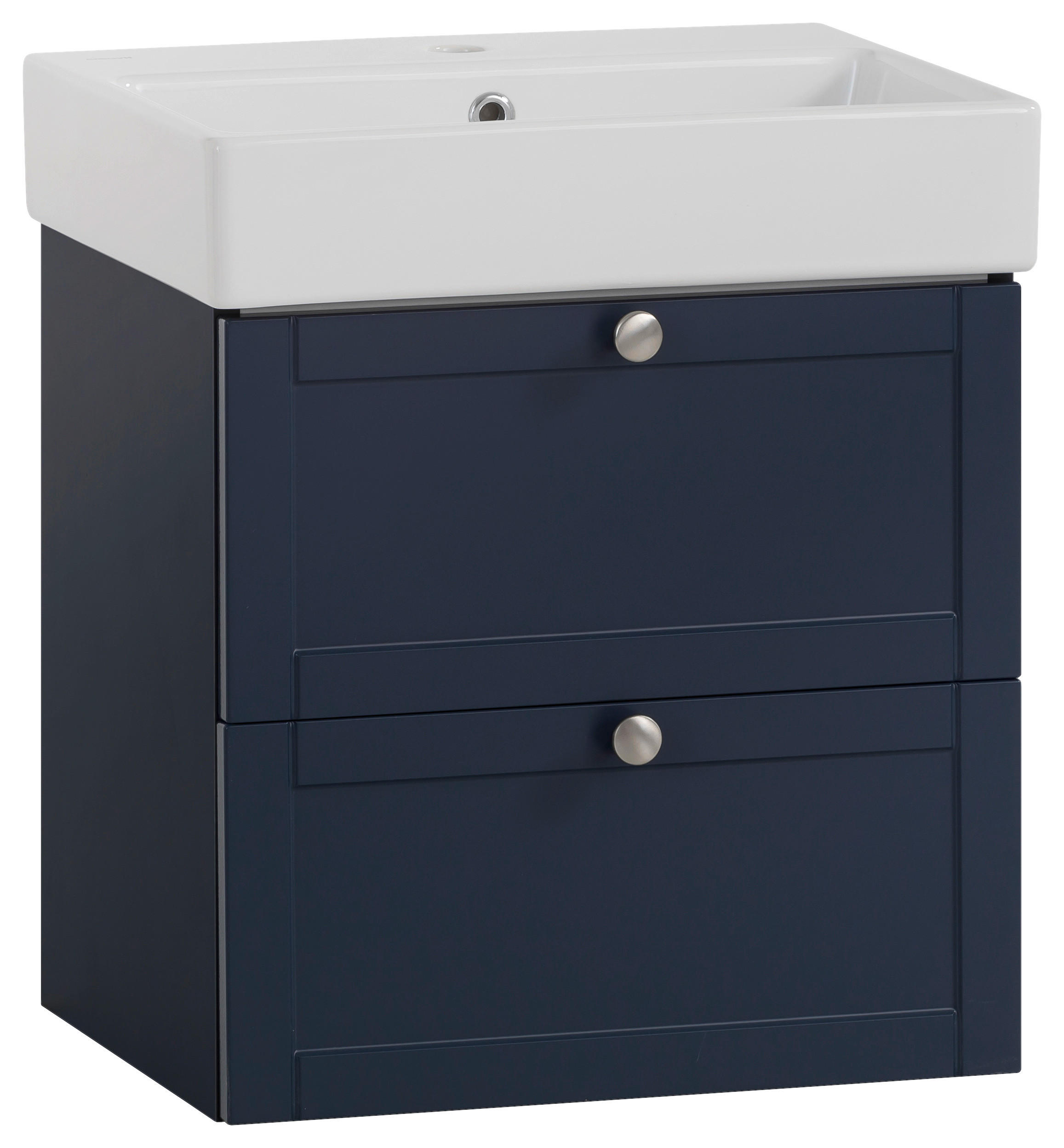 Waschbeckenunterschrank Jesper blau dunkel B/H/T: ca. 50x57x40 cm