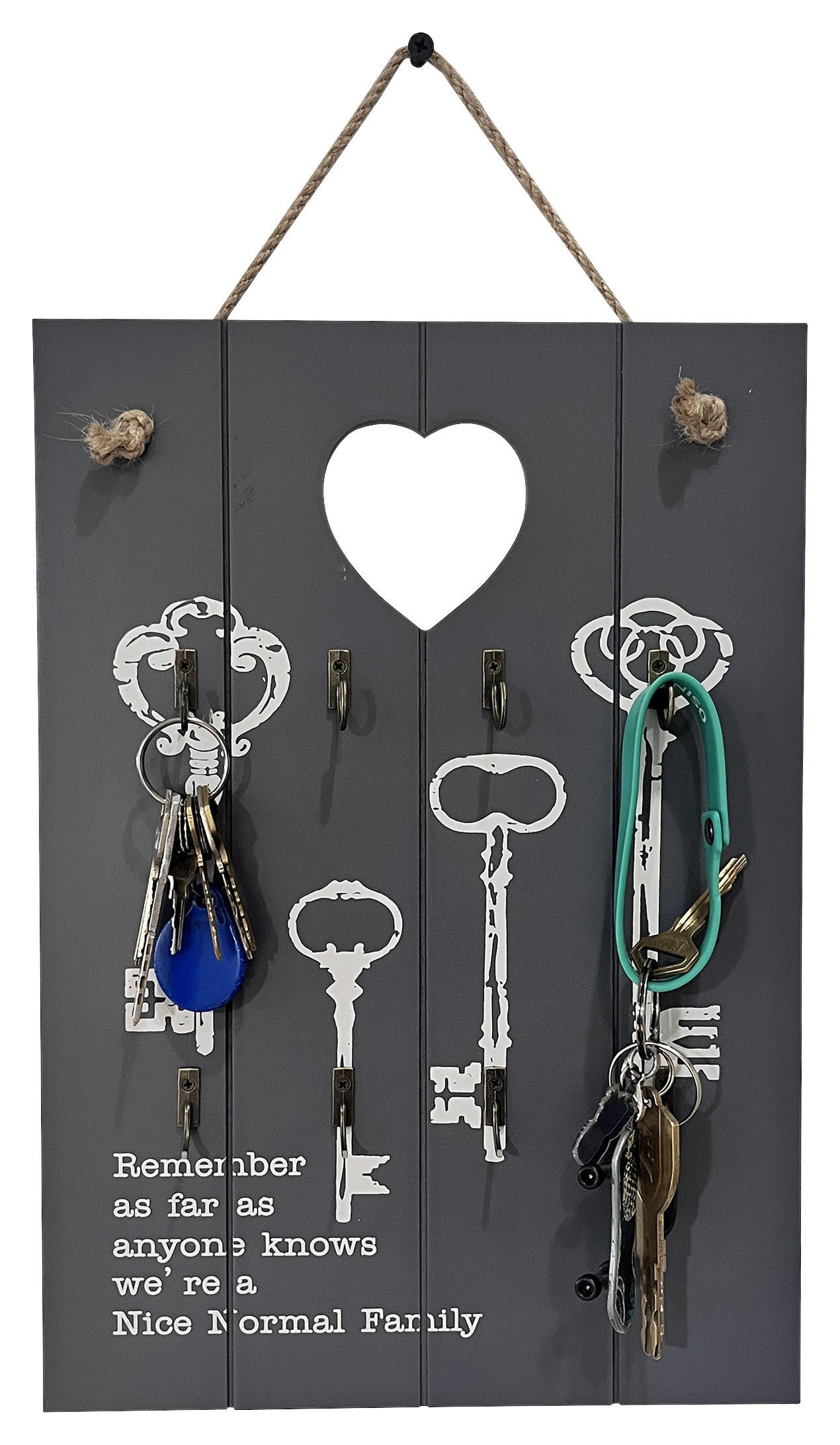 Thumbnail - Schlüsselkasten Elsa grau B/H/T: ca. 24x34x3 cm