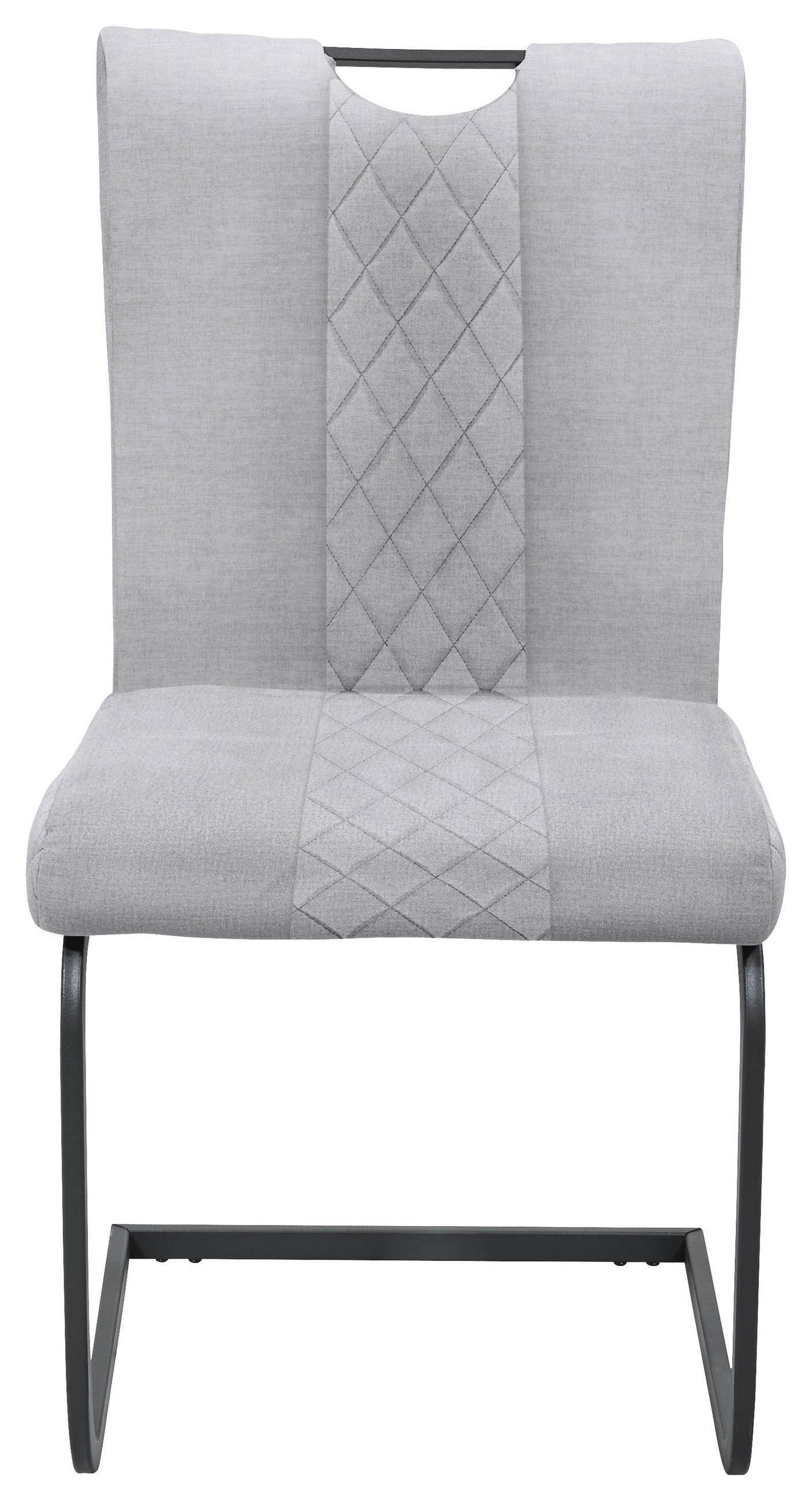 Thumbnail - Schwingstuhl Alabama hellgrau Microfaser B/H/T: ca. 50x94x60 cm