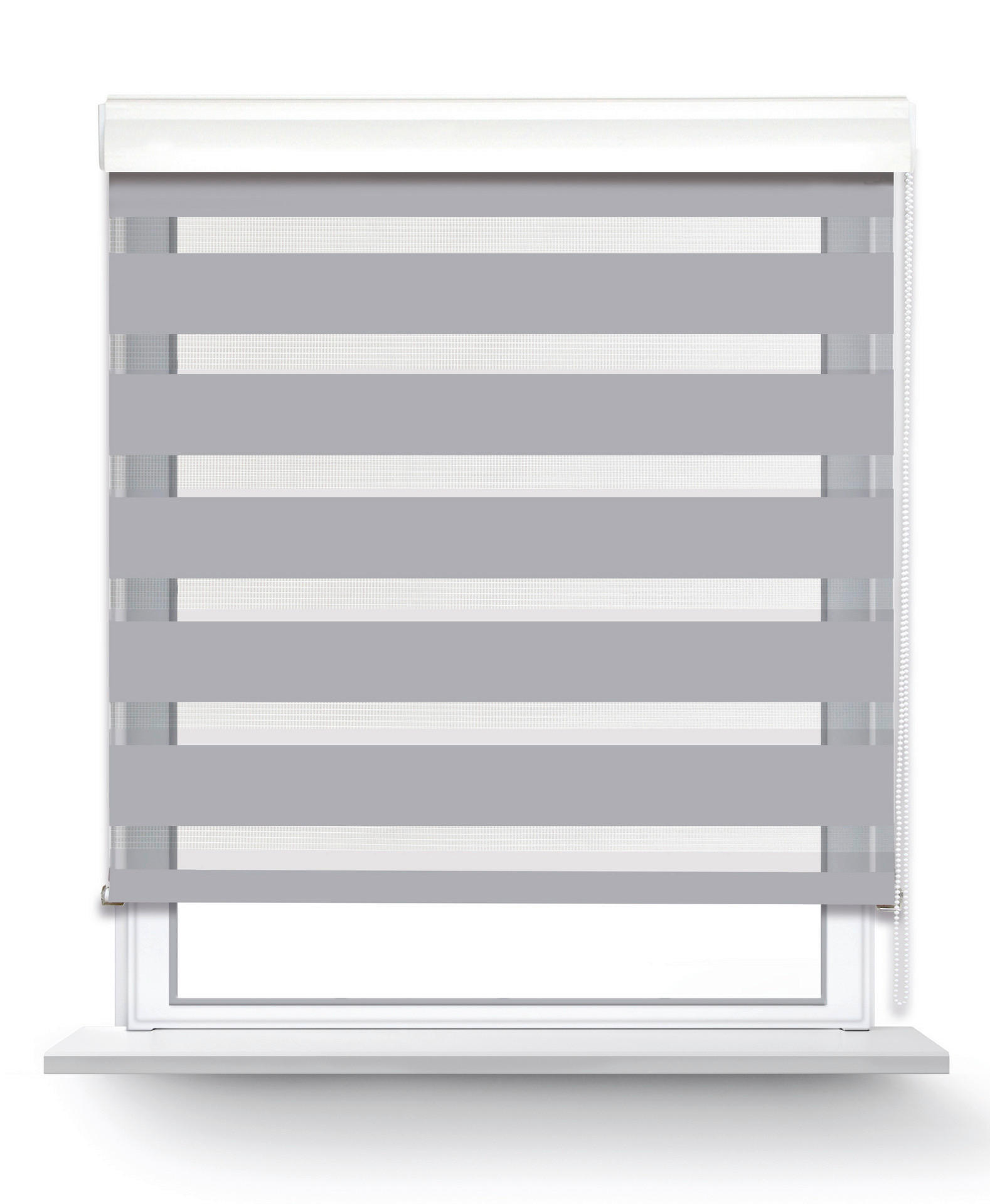 POCOline Doppelrollo mit Blende Easy-Fix silber B/L: ca. 70x160 cm