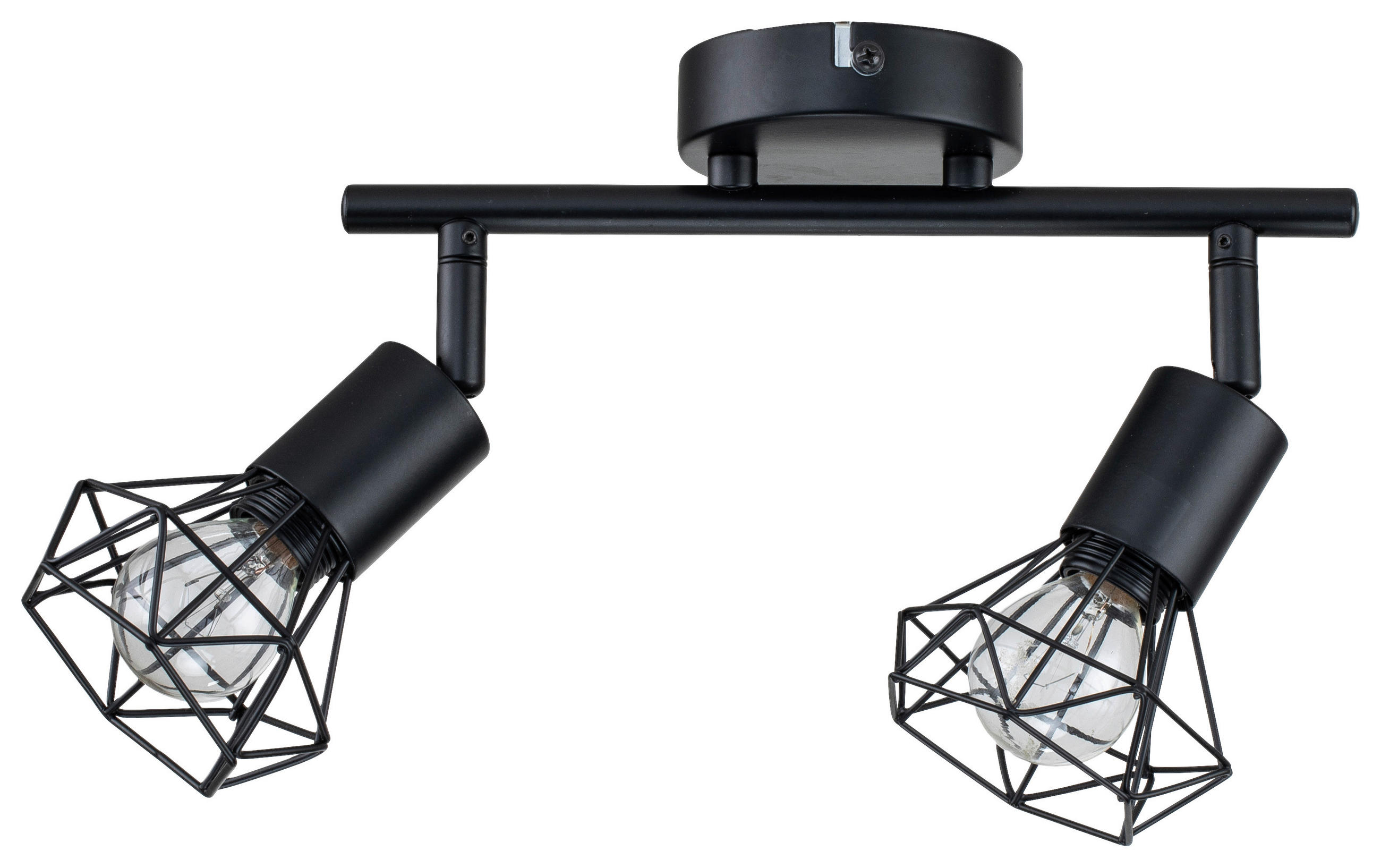 Thumbnail - POCOline Spotbalken Aurelius schwarz Metall H/L: ca. 21x31 cm E14 2 Brennstellen