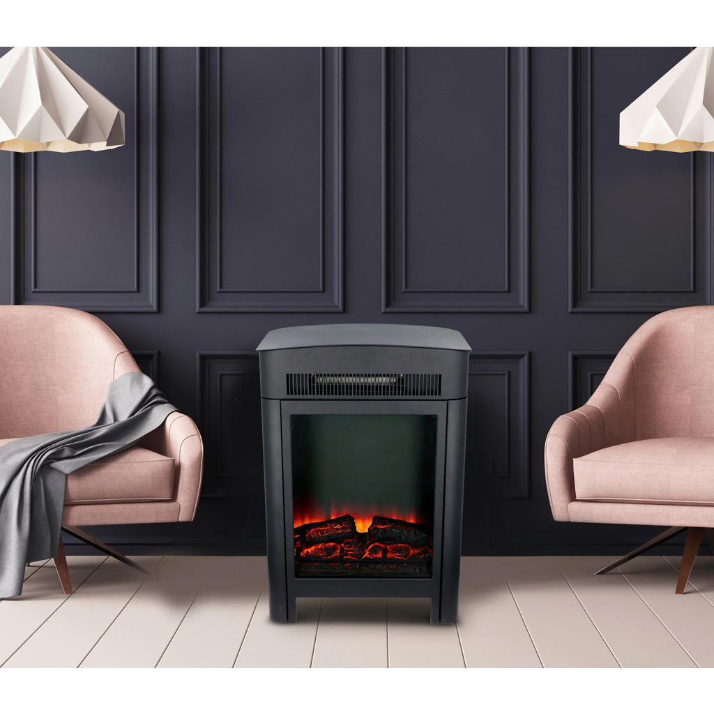 Thumbnail - alpina Elektrokamin schwarz Metall B/H/T: ca. 59x41x26 cm ca. 1800 W