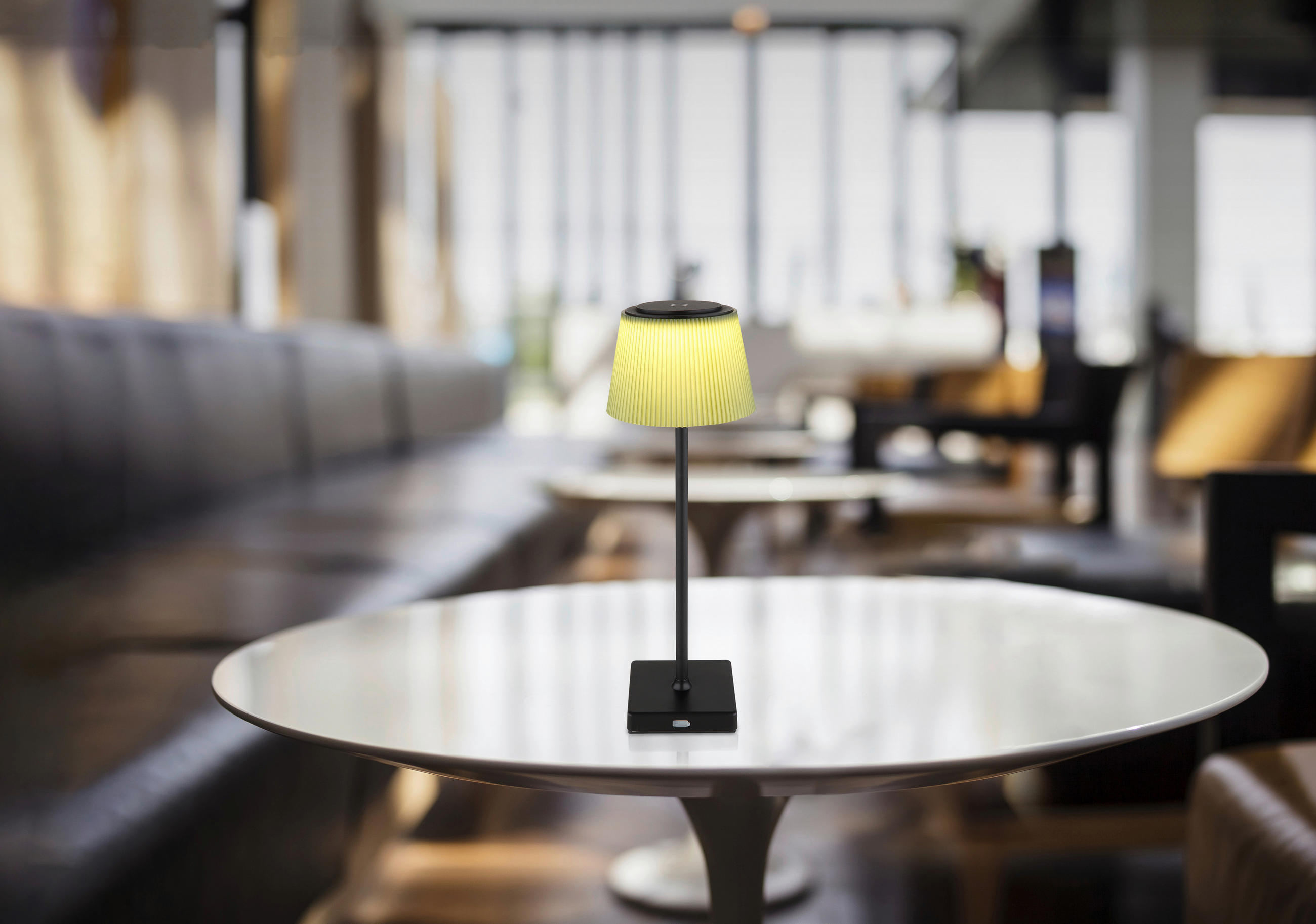 Thumbnail - GLOBO LED-Tischleuchte braun mattschwarz Metall Kunststoff H/D: ca. 38x13 cm