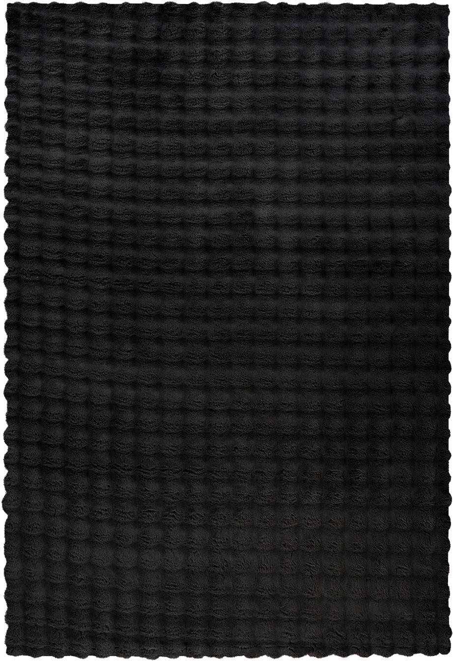 Padiro Hochflorteppich Hailey 125 schwarz B/H/L: ca. 80x3x150 cm