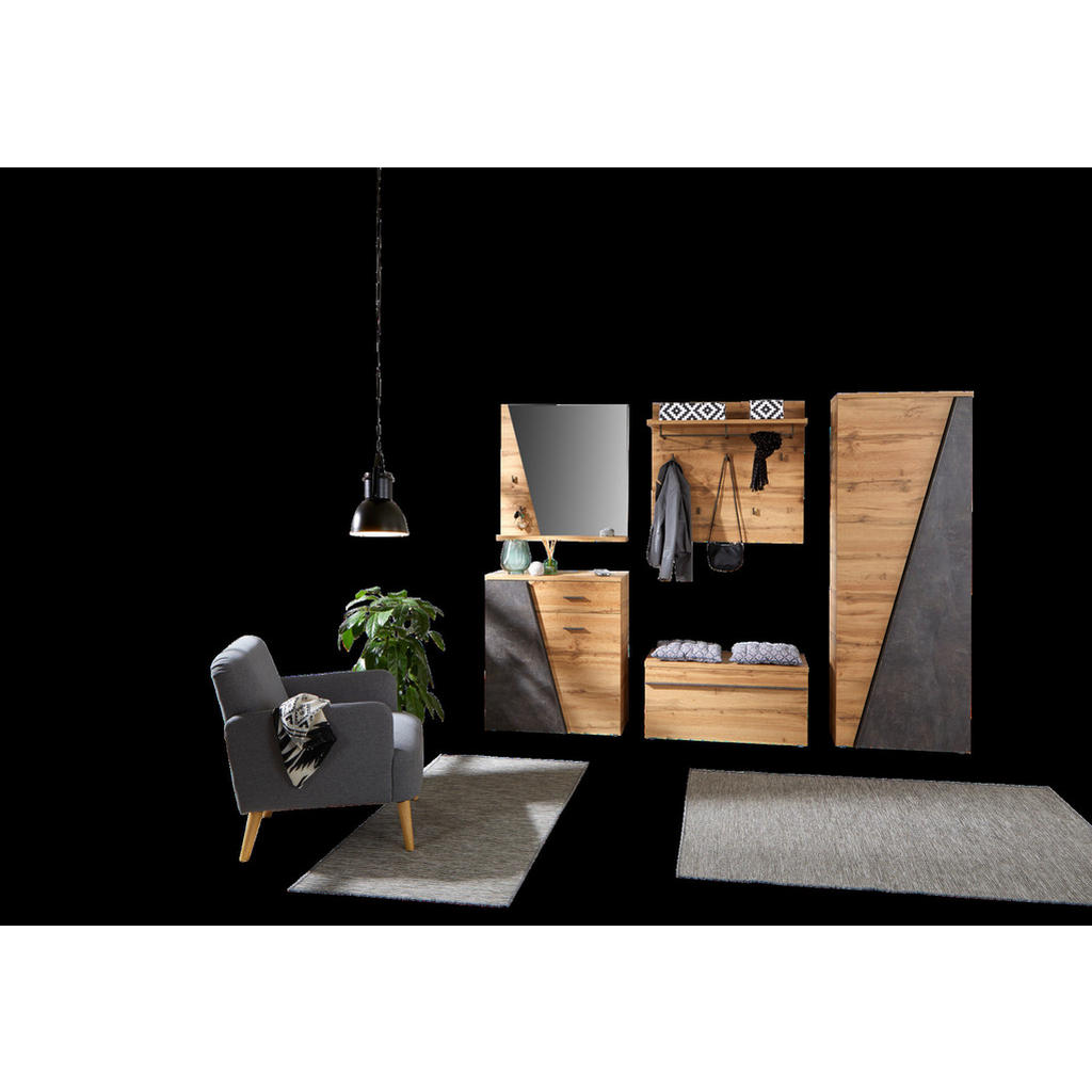 Thumbnail - Wandspiegel Venedig Eiche Artisan Nachbildung B/H/T: ca. 80x84x12 cm