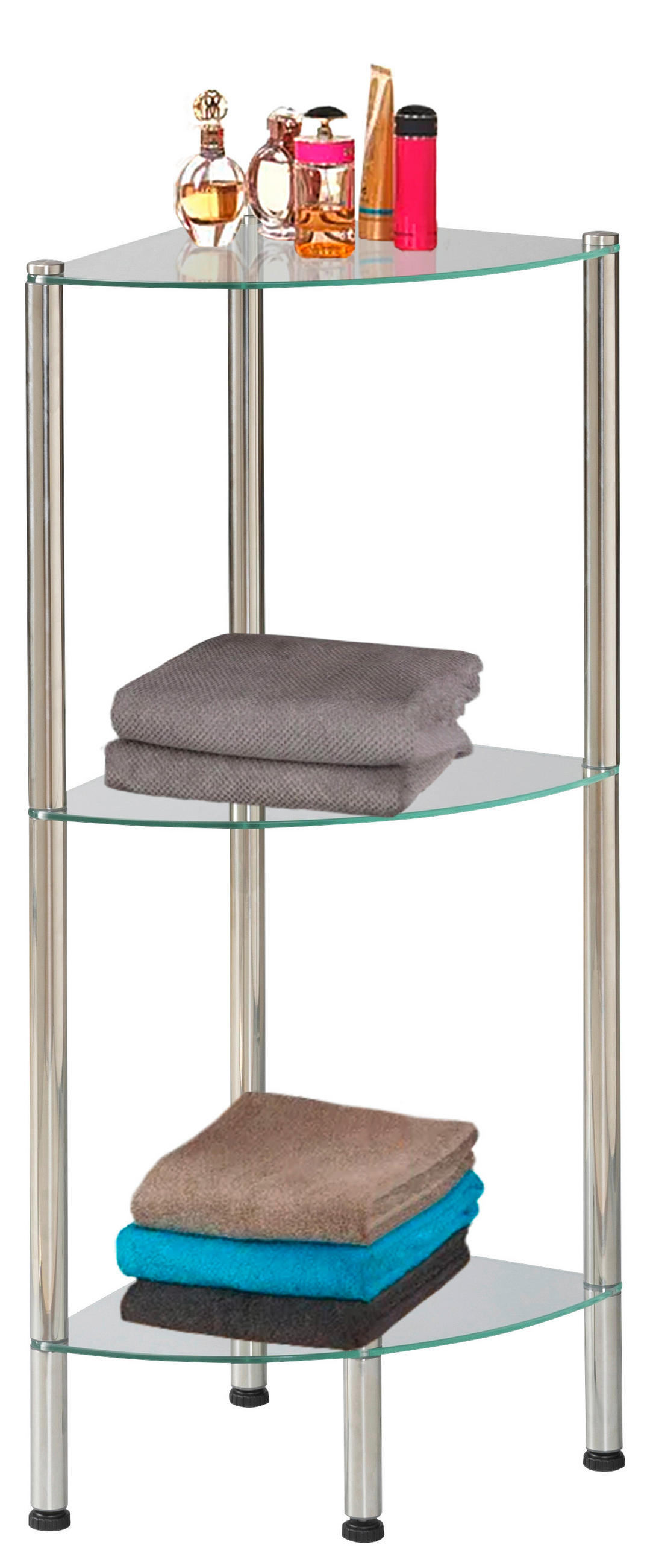 Badregal Edelstahl Edelstahl B/H/T: ca. 28x79x28 cm