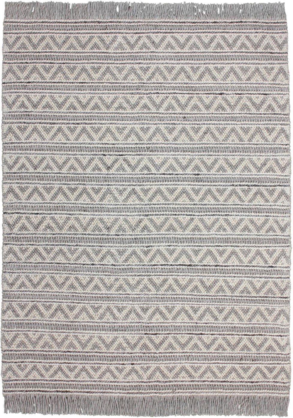 Kayoom Kurzflorteppich Natura 410 silber B/L: ca. 200x290 cm