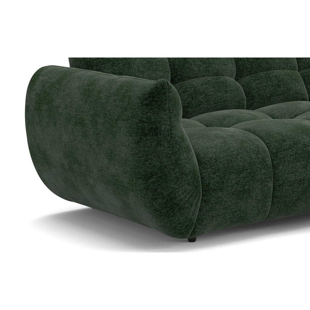 Thumbnail - Ecksofa grün Microfaser B/H/T: ca. 280x81x178 cm