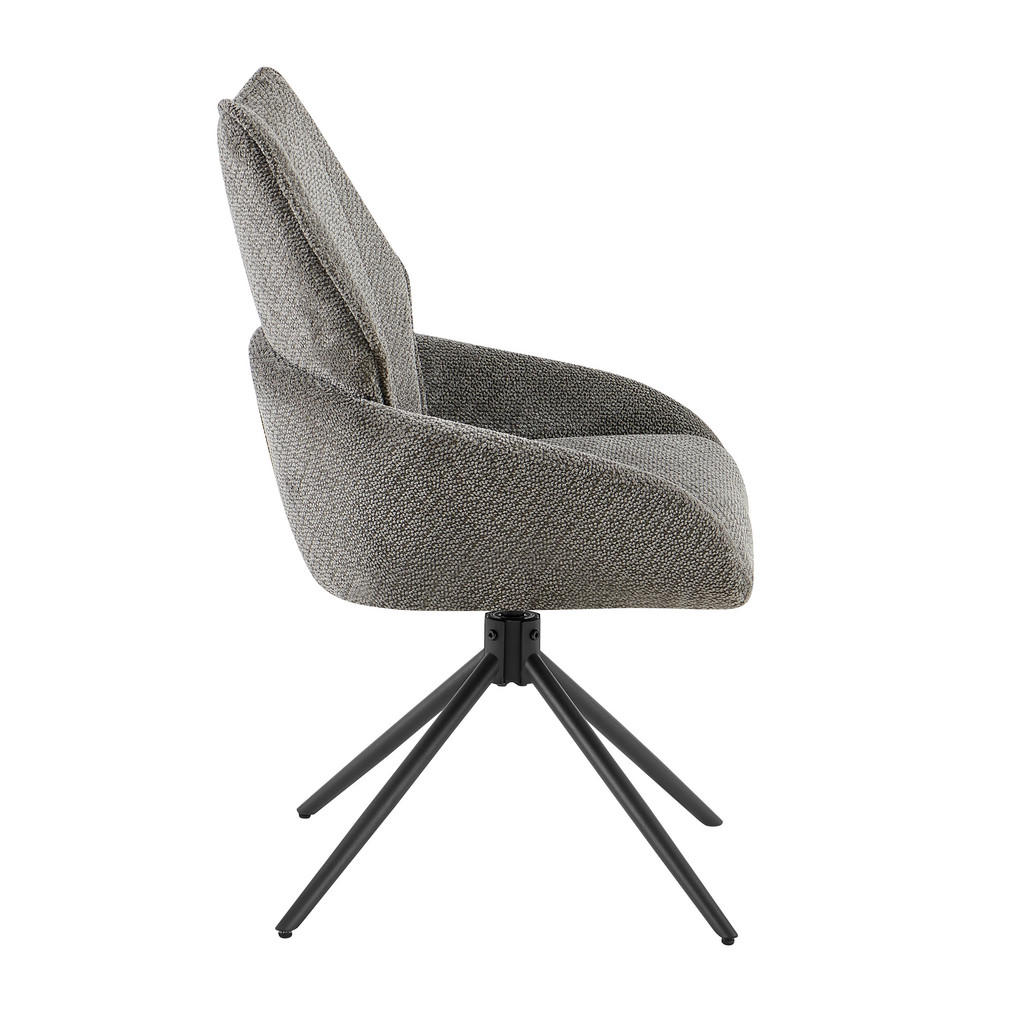 Thumbnail - Drehstuhl Cali anthrazit Webstoff B/T: ca. 57x61 cm