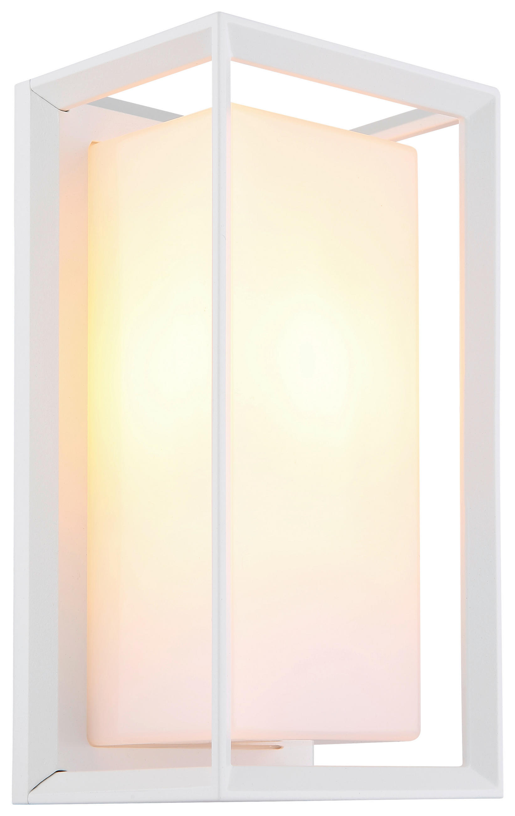 Außenleuchte weiß B/H/T: ca. 13x24,8x12,2 cm