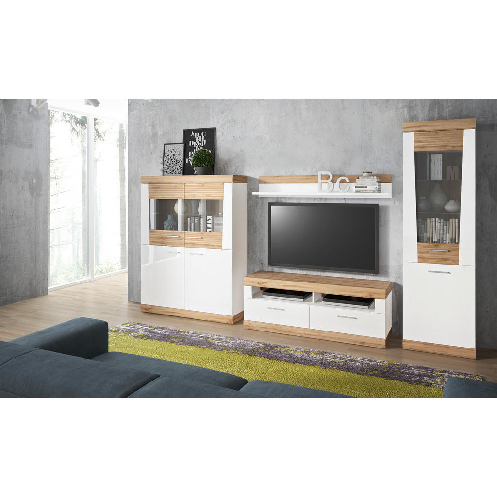 Thumbnail - Standvitrine Merida B/H/T: ca. 58x202x36 cm