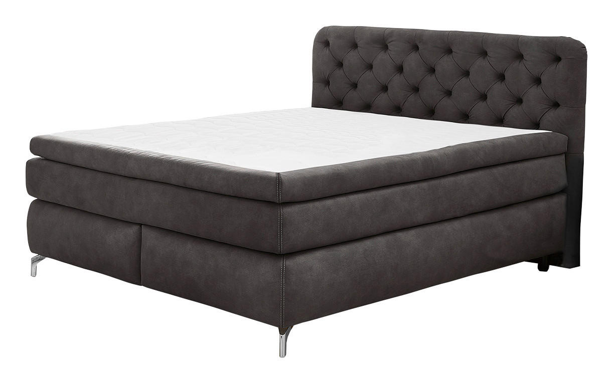 Thumbnail - Boxspringbett  anthrazit Liegefläche B/L: ca. 180x200 cm