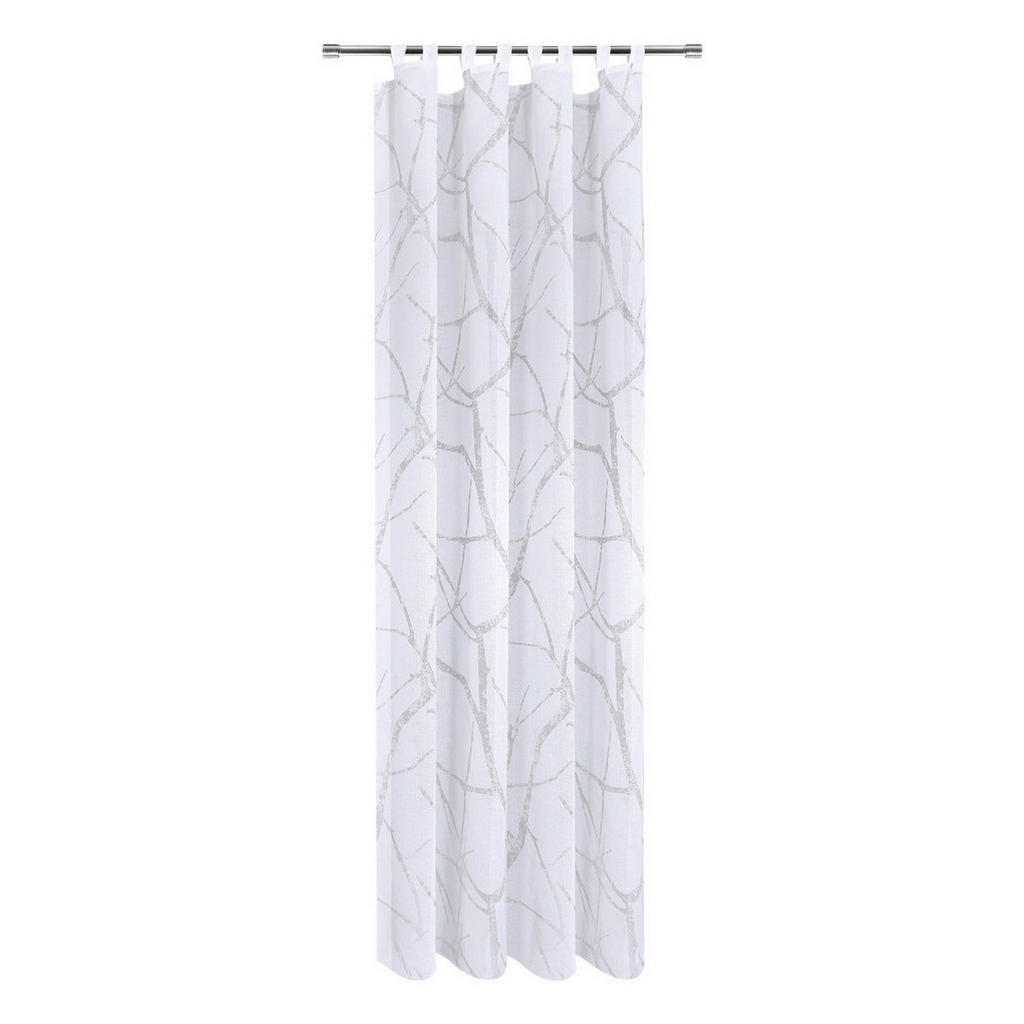 Thumbnail - Happy Home Schlaufenvorhang Wood weiß B/L: ca. 140x245 cm