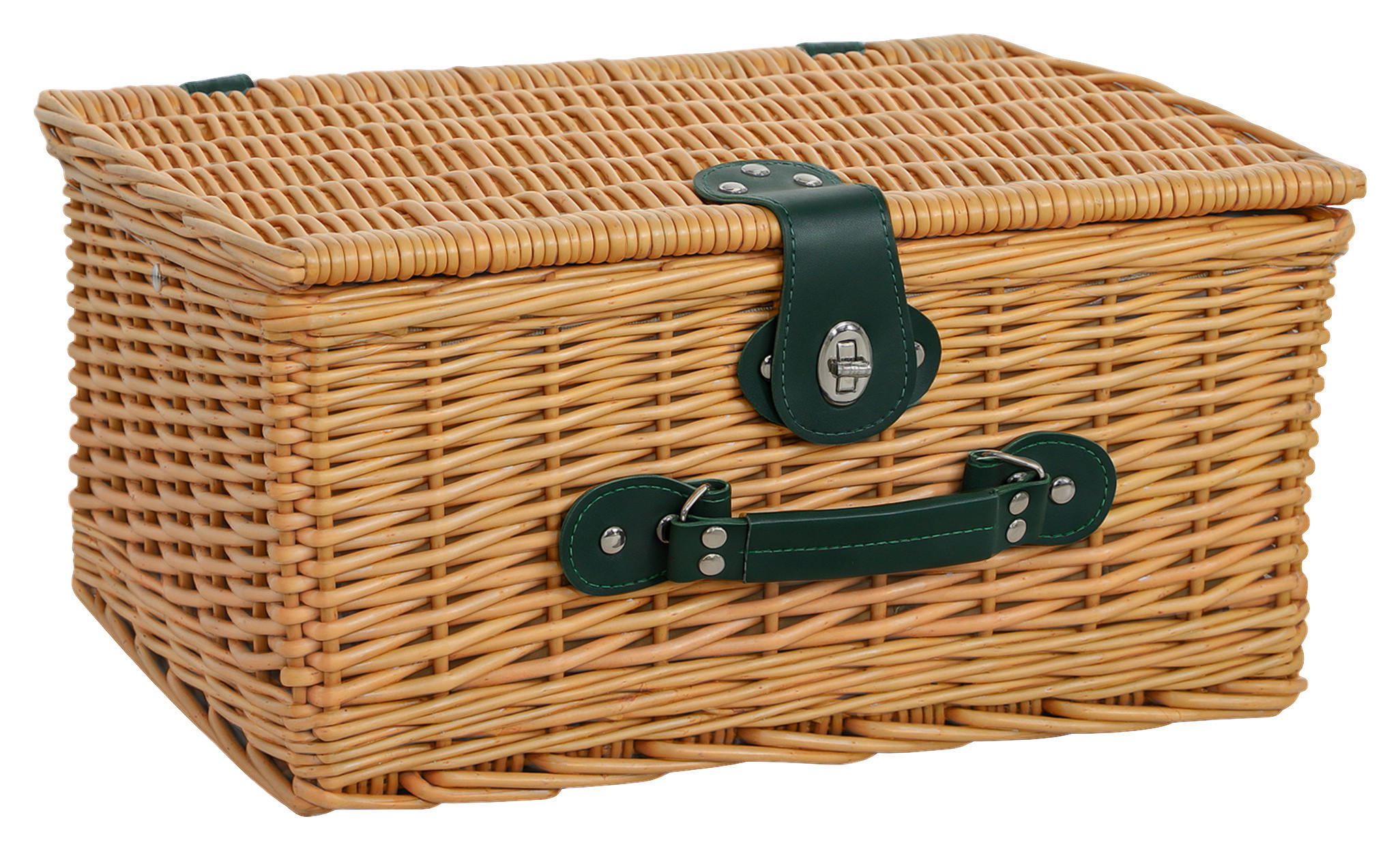 Outsunny Picknickkorb braun Weide B/H/L: ca. 30x20x40 cm
