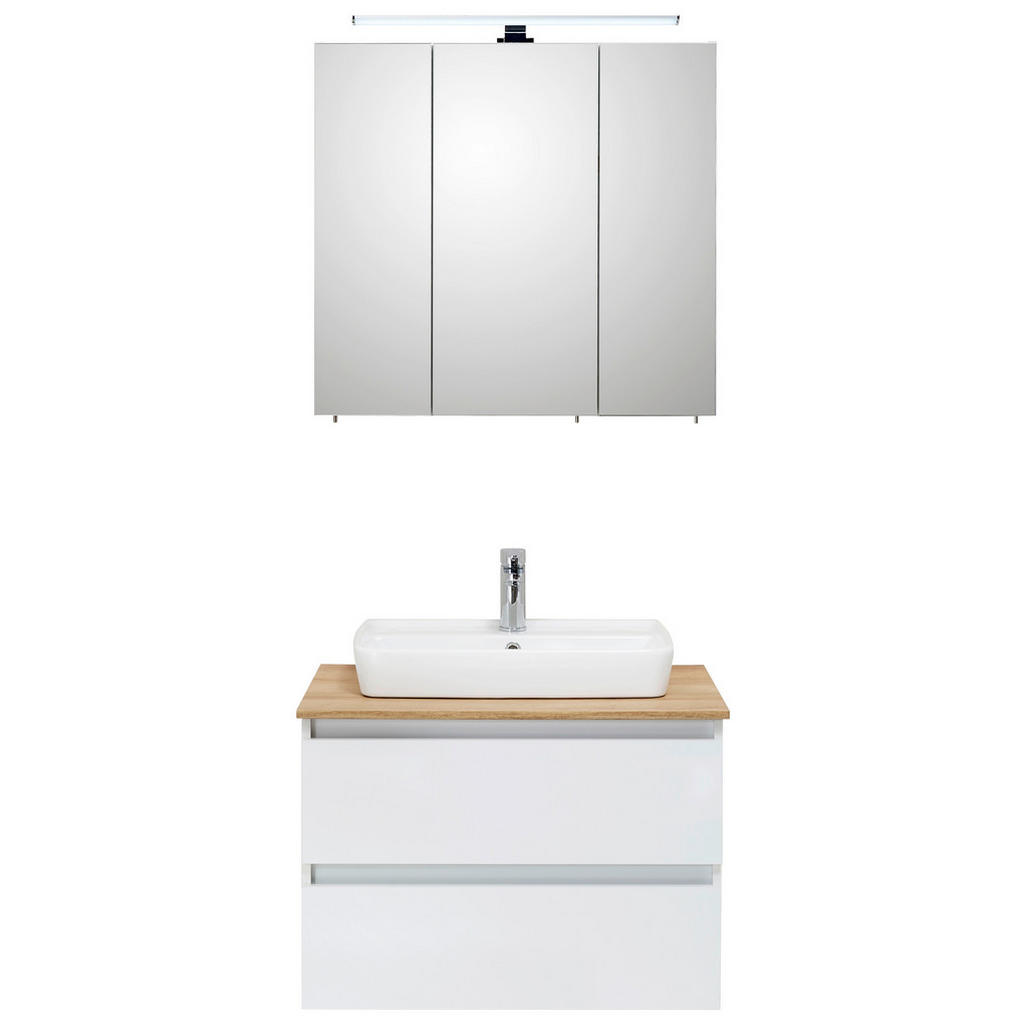 Thumbnail - Badezimmer-Set Quickset 360 weiß glanz B/H/T: ca. 78x200x50 cm