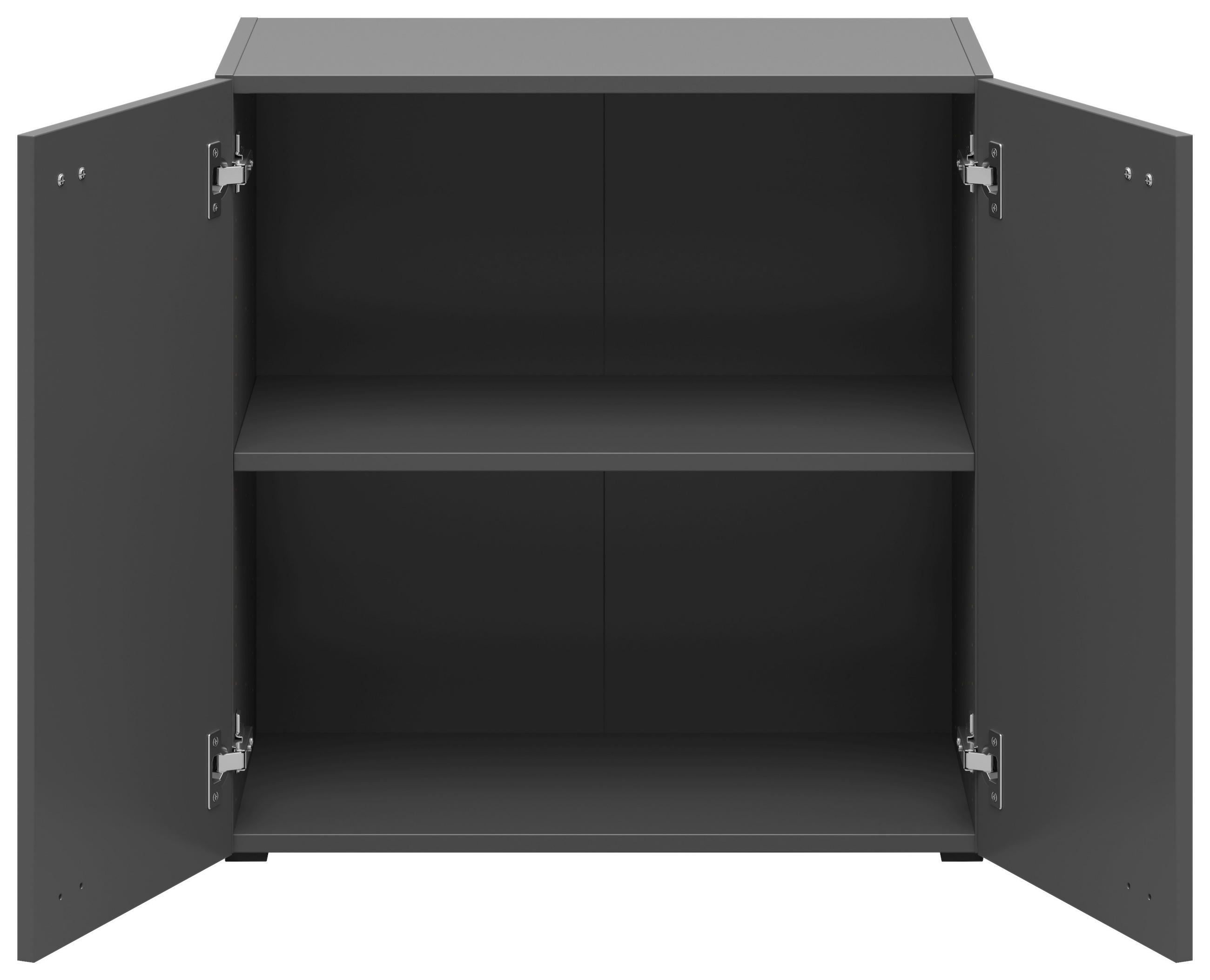 Thumbnail - Kommode System 64 anthrazit matt B/H/T: ca. 64x64x35 cm