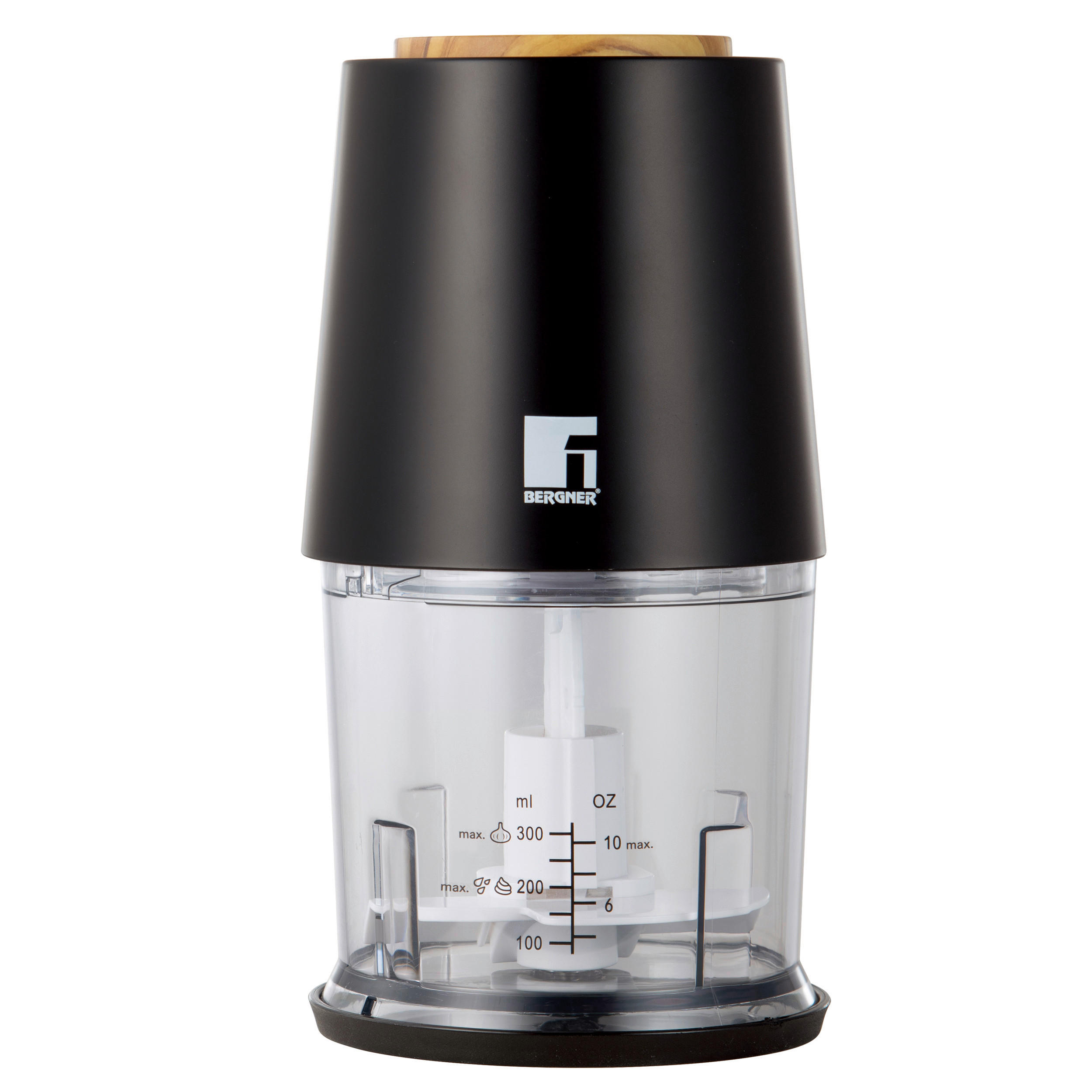 BERGNER Zerkleinerer schwarz B/H/L: ca. 13x24,5x13 cm