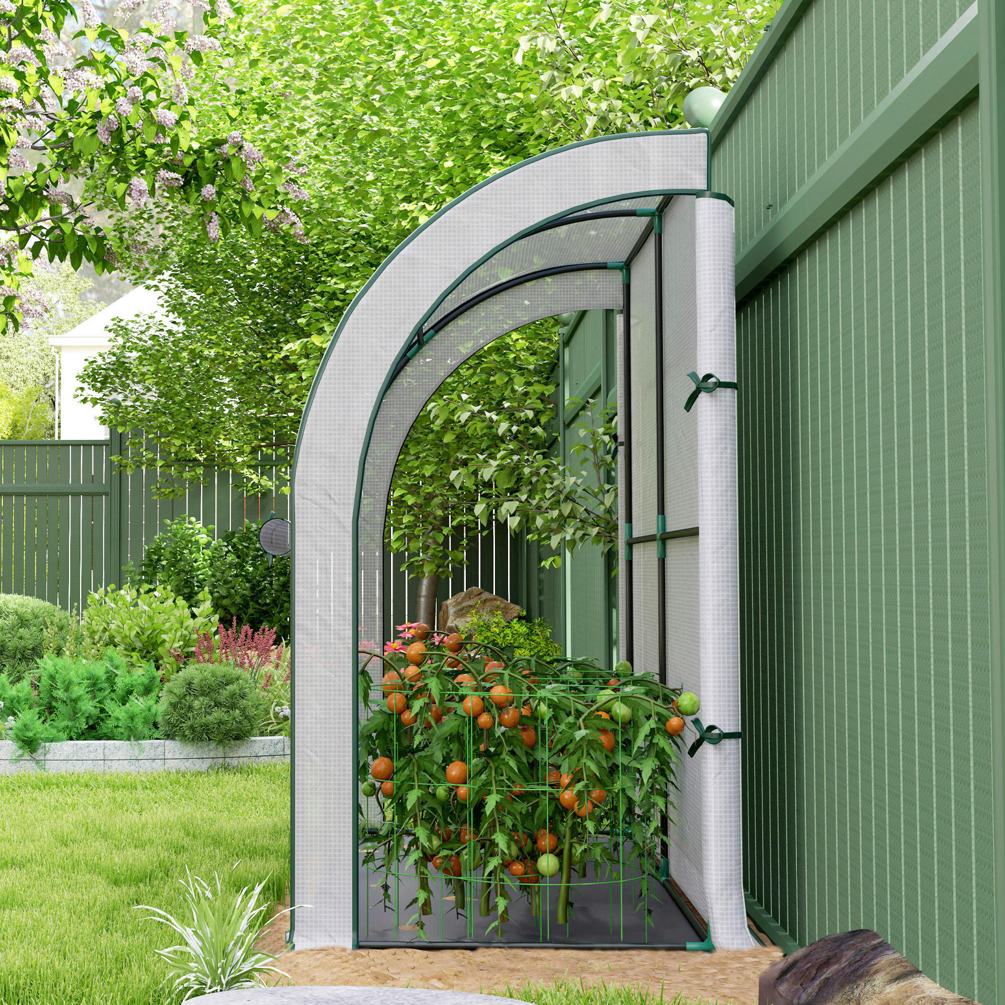 Outsunny Gewächshaus B/H/L: ca. 80x157x...