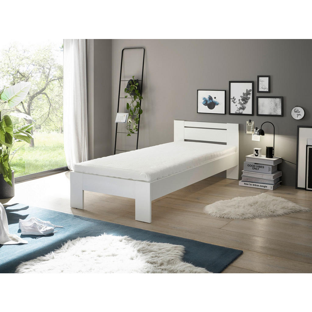 Thumbnail - Futonbett Cannes weiß Liegefläche B/L: ca. 90x200 cm