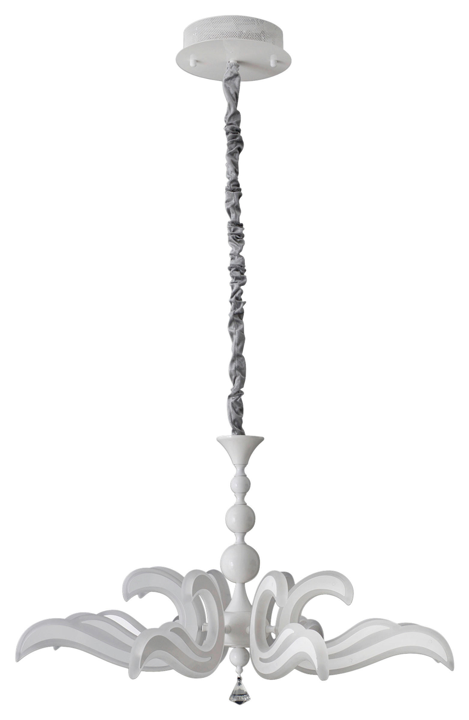 Näve Leuchten Pendelleuchte 6081323 weiß Metall Kunststoff B/H/T: ca. 66x120x66 cm null 1 Brennstellen