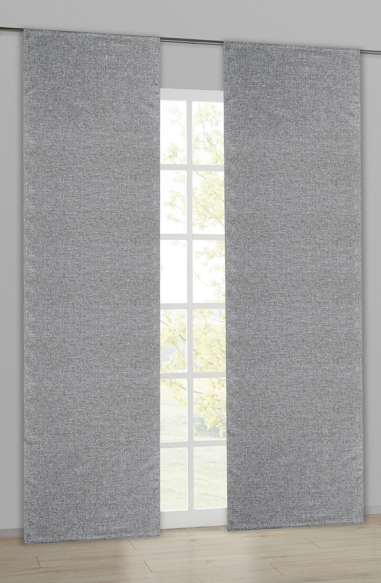 POCOline Schiebevorhang Burner anthrazit B/L: ca. 60x245 cm