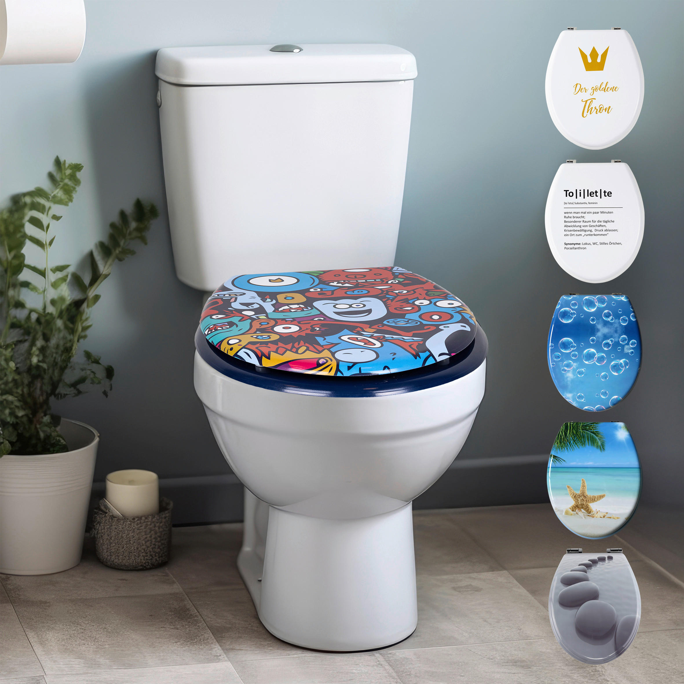 Thumbnail - HI WC-Sitz bunt MDF