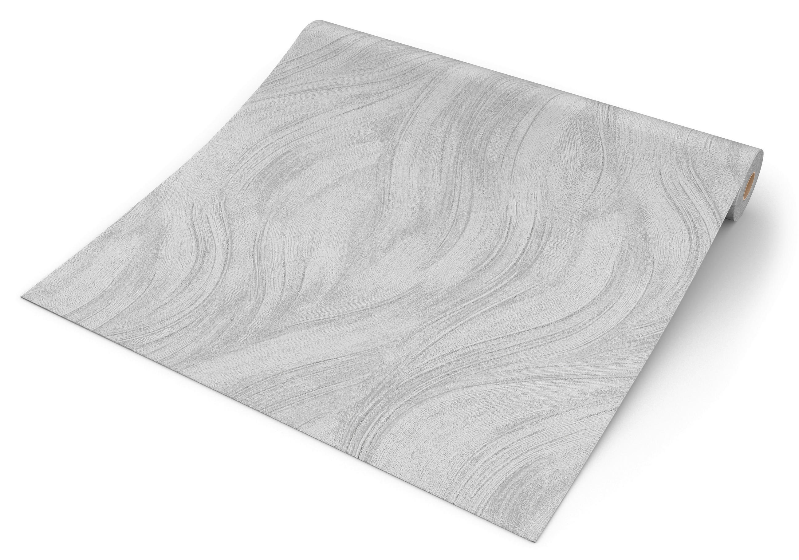 Erismann Vliestapete Wellen grau silber B/L: ca. 53x1005 cm