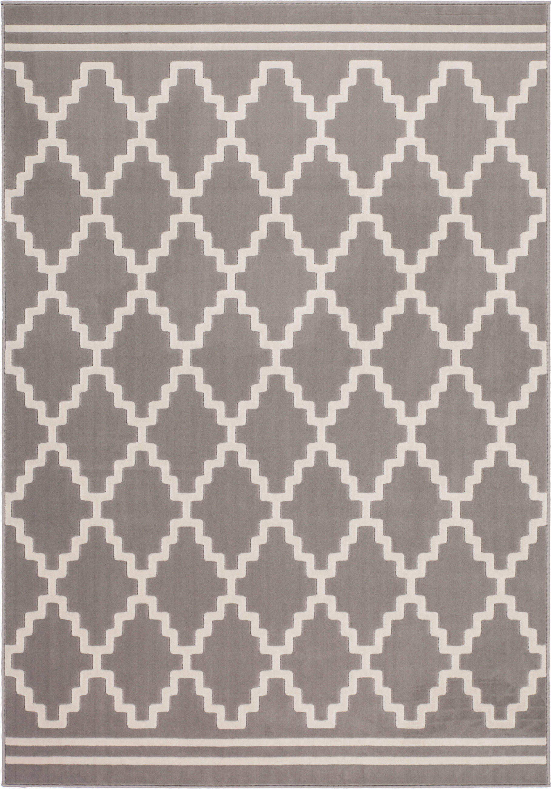 Kayoom Kurzflorteppich Lina 225 taupe B/L: ca. 80x150 cm