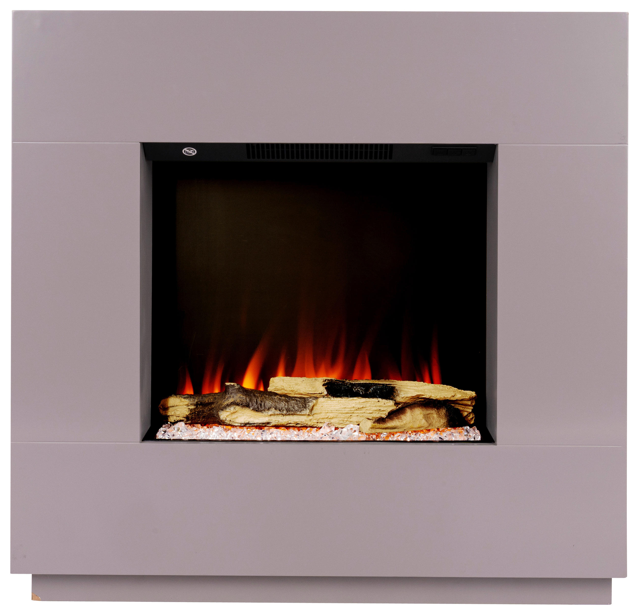 BHP Elektrischer-Kamin  ESKE BG00752-14 dunkelgrau MDF B/H/T: ca. 80x76x26 cm ca. 1500 W