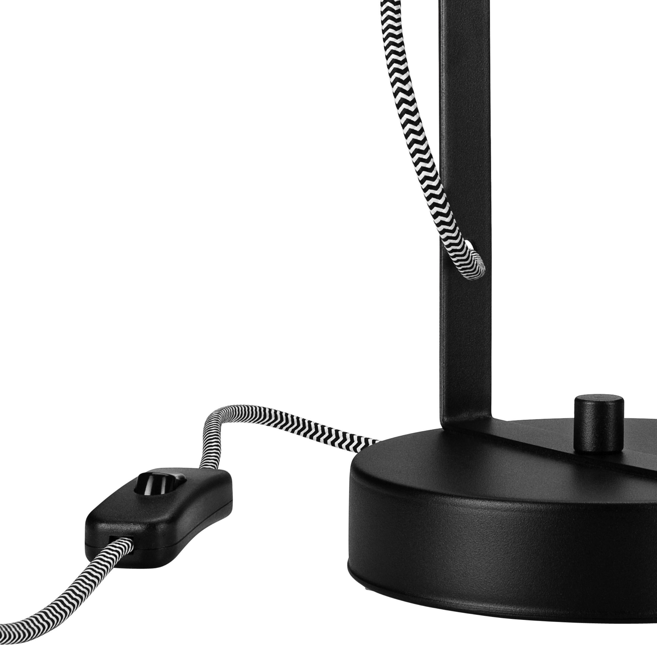 Thumbnail - Lamkur Tischleuchte SURI 41995 schwarz Stahl H/L: ca. 34x14 cm E27 1 Brennstellen