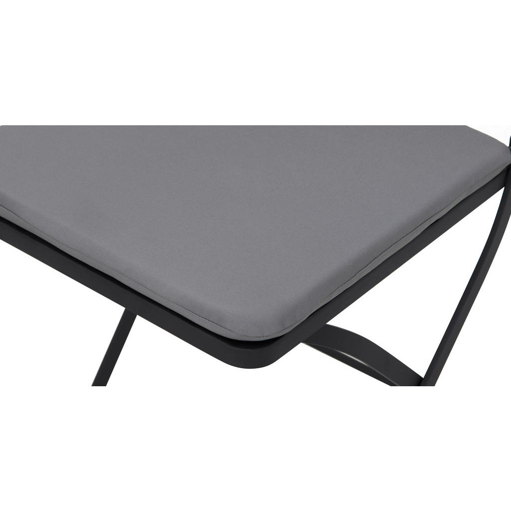 Thumbnail - POCOline Gartenstuhl Mosaik schwarz Stahl B/H/L: ca. 45x88x40 cm