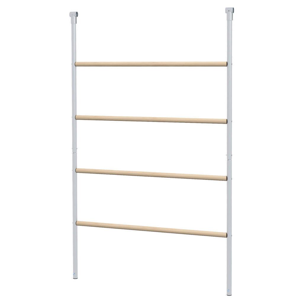 PawHut Sitzleiter für Hühner Holzoptik Stahl B/H/L: ca. 86x2,5x140 cm