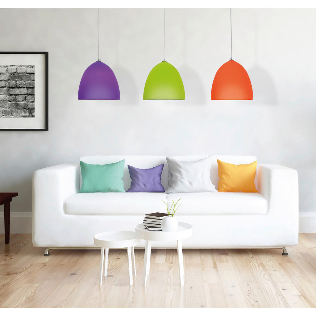 Thumbnail - Näve Leuchten Pendelleuchte 6063598 orange Kunststoff B/H/T: ca. 25x110,8x25 cm E27 1 Brennstellen