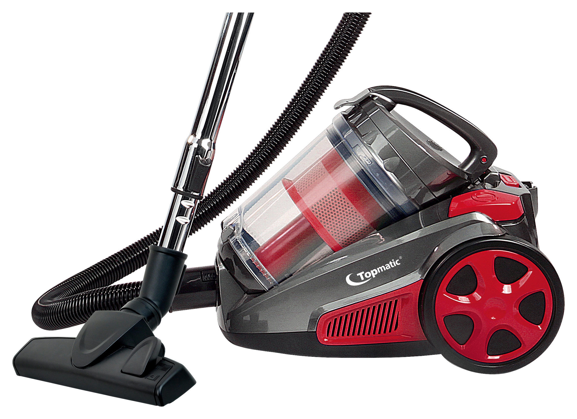 WKM Bodenstaubsauger PSC-2300W.17 anthrazit rot Kunststoff Metall B/H/T: ca. 41x34x27 cm