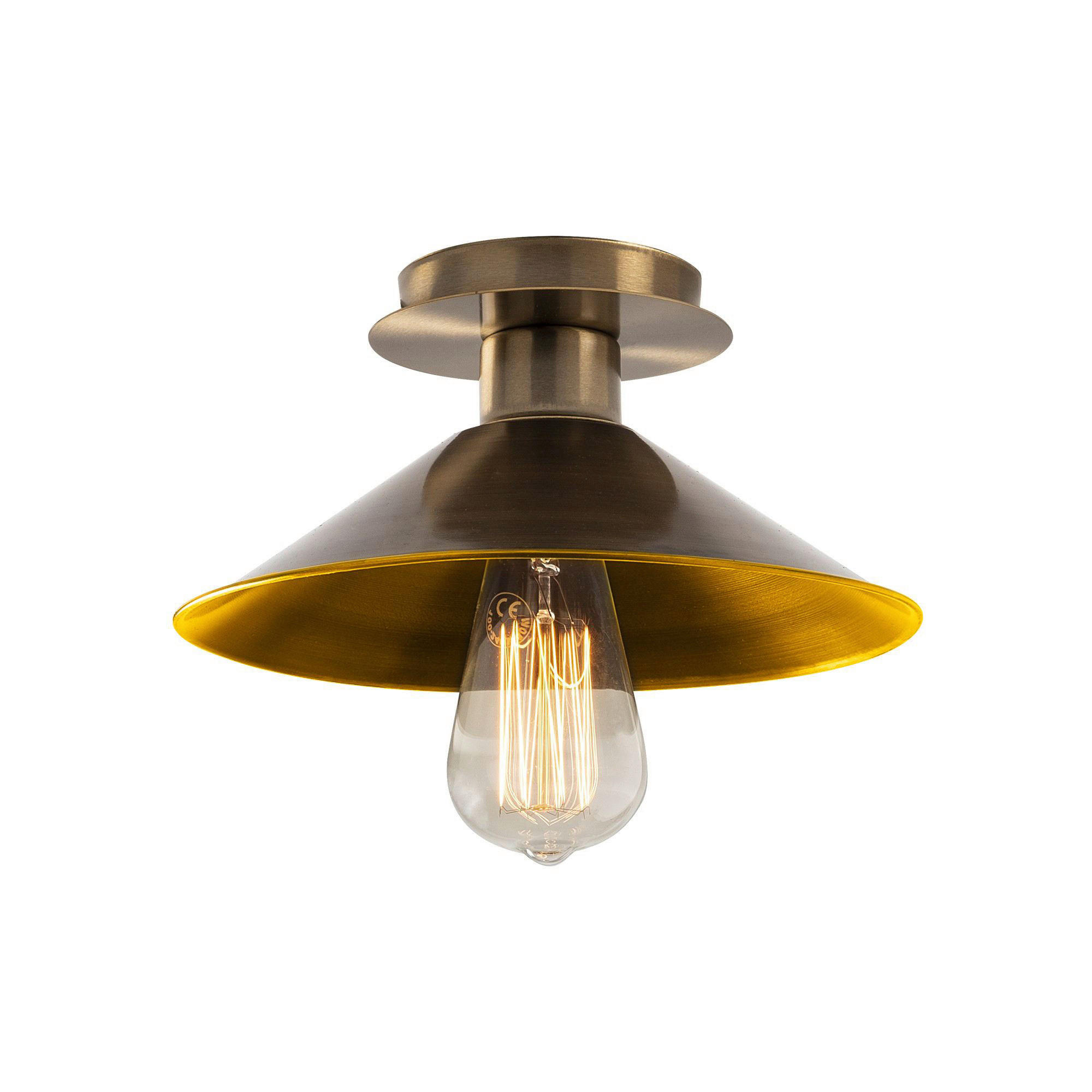 Opviq Deckenleuchte Berceste bronze Metall B/H/T/L/D: ca. 24x12x24x24x24 cm E27 1 Brennstellen