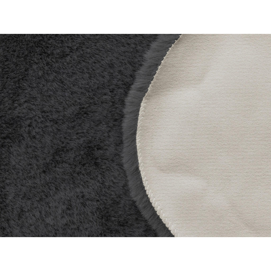 Thumbnail - Fellimitat Moya stahlgrau B/L: ca. 40x57 cm