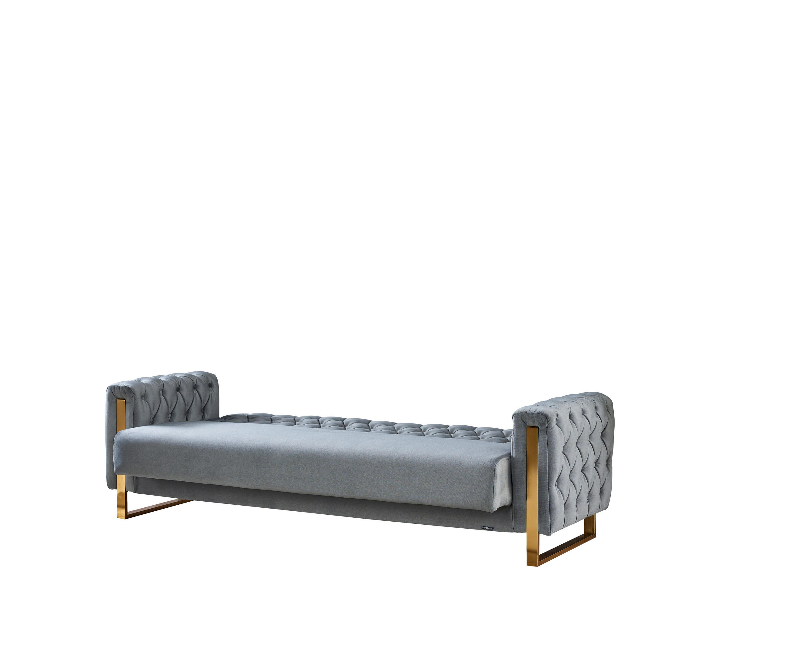 Thumbnail - Schlafsofa Crystal braun grau B/H/T: ca. 235x86x87 cm
