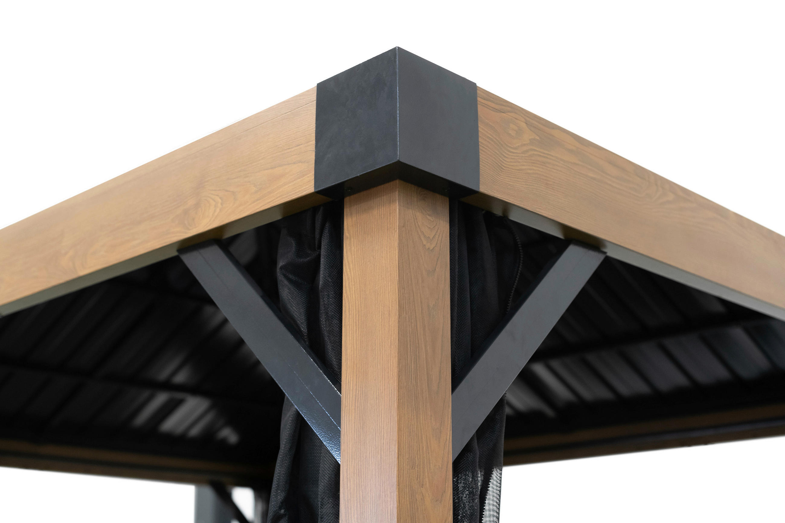 Thumbnail - Sojag Pavillon Fontana braun Aluminium B/H/L: ca. 364,3x310x298 cm