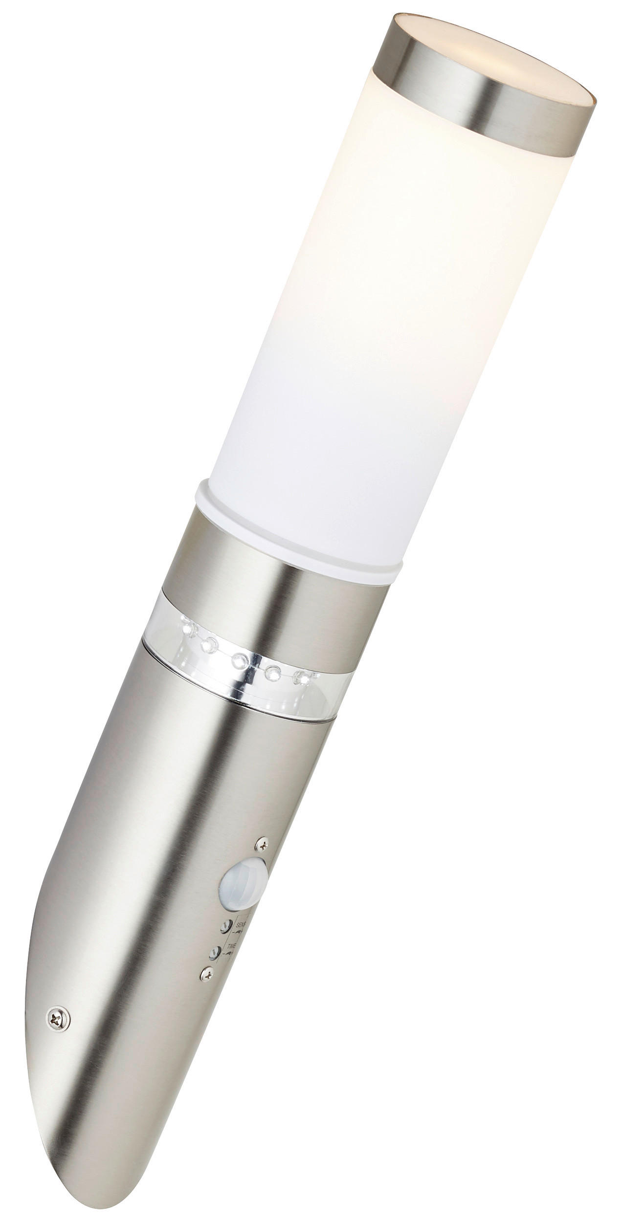 Außenwandleuchte G46798/82 Edelstahloptik H/T/D: ca. 44x22x8 cm